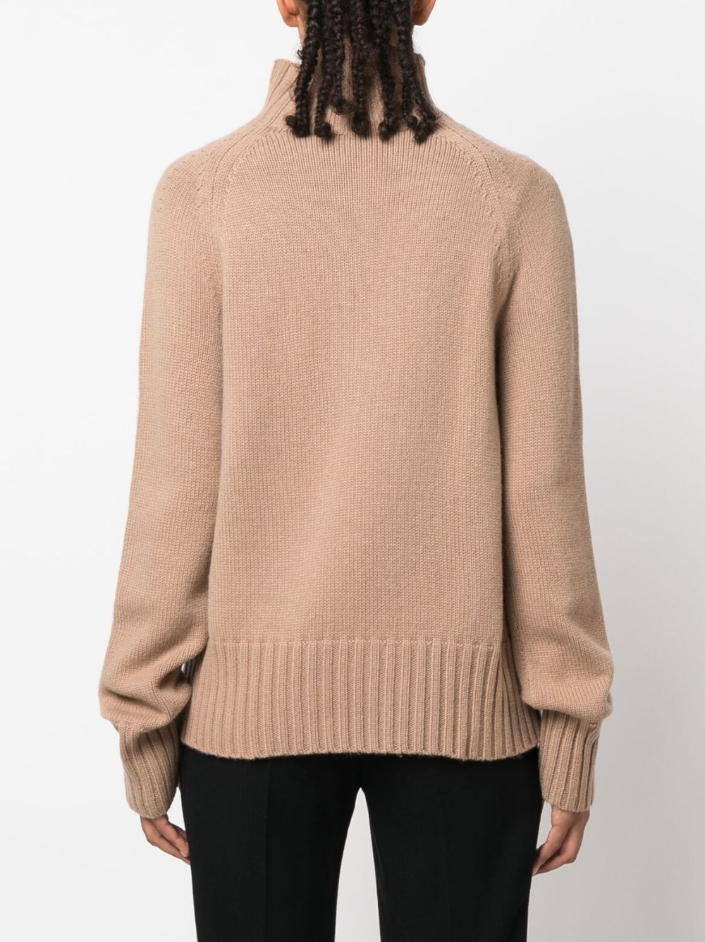 fine-knit high-neck sweatshirt - 4