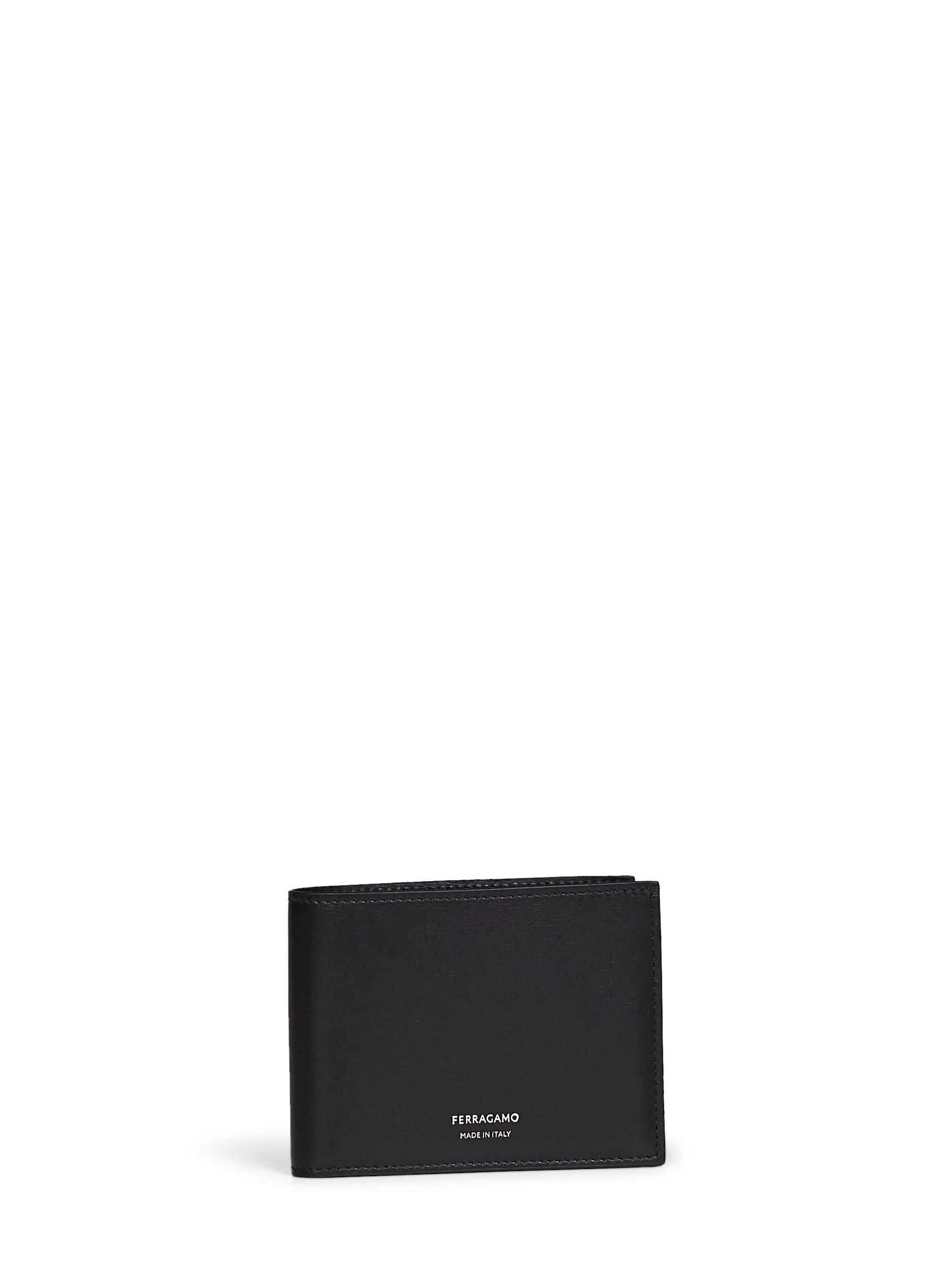 Black palmellato calfskin leather Florence classic wallet - 1