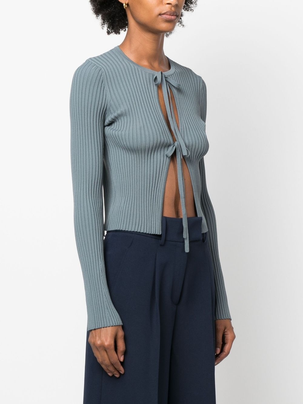Juno wide-ribbed cardigan - 3