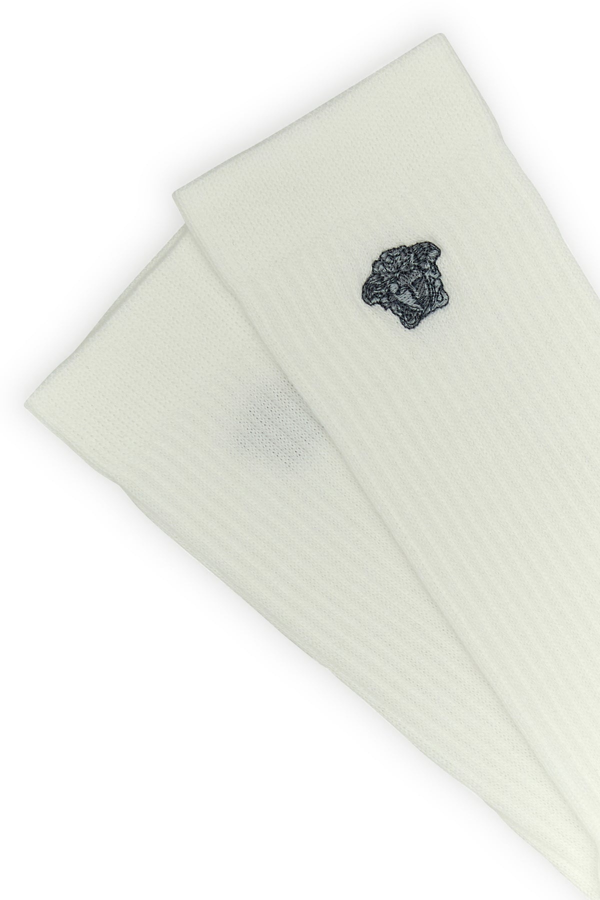 White stretch cotton blend socks - 3