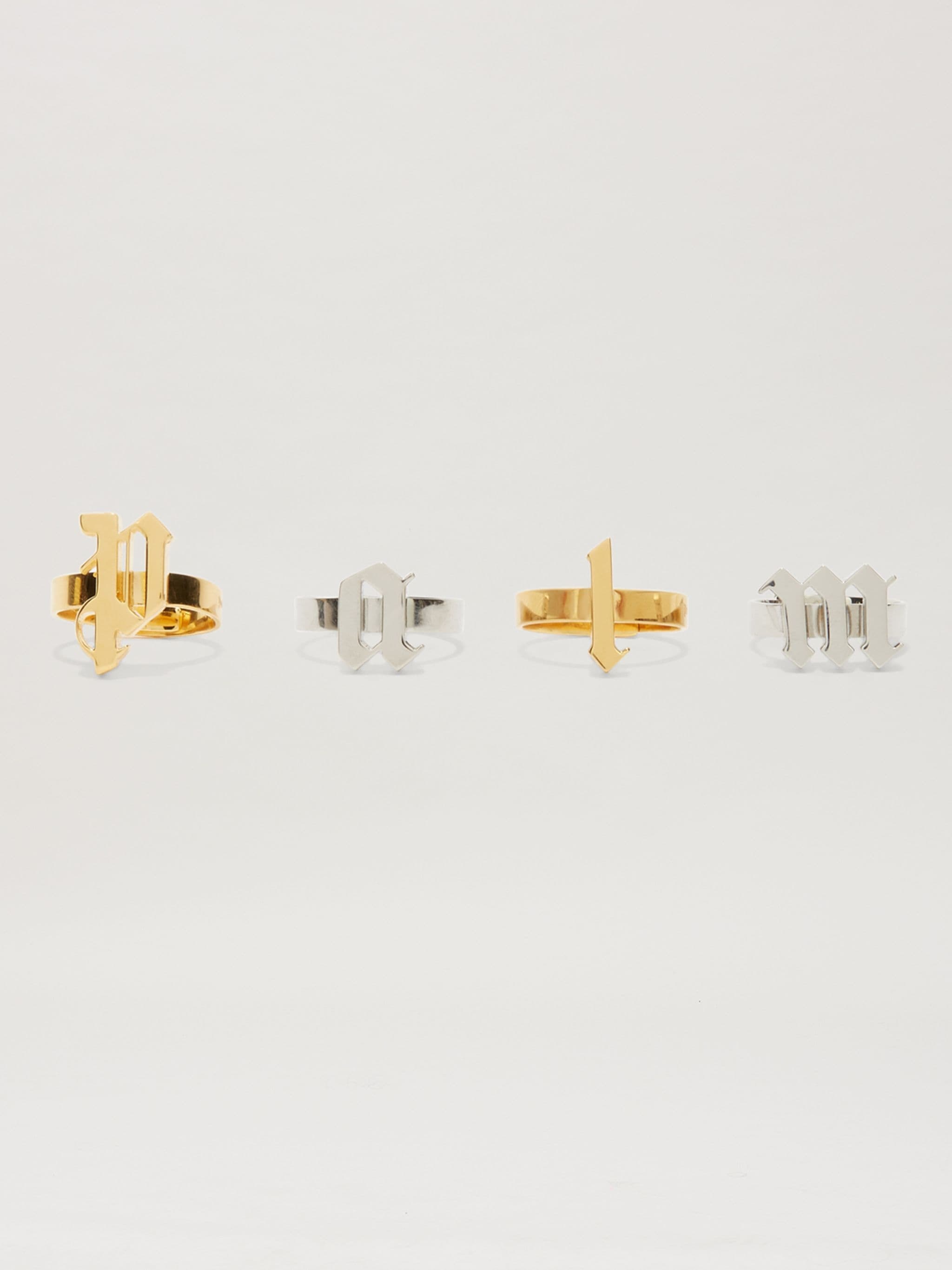 Bicolor Palm Rings Set - 1