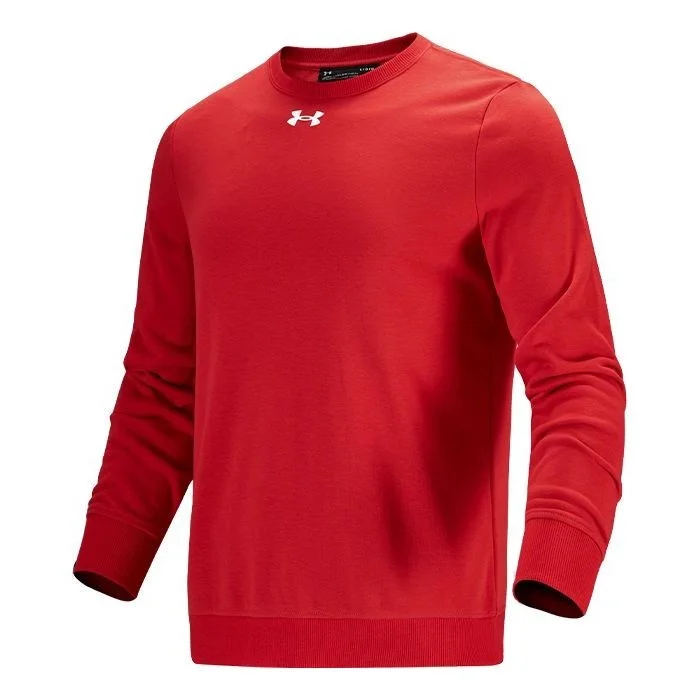 Men's Under Armour Training Sports Knit Round Neck Pullover Red 21600301-600 - 1