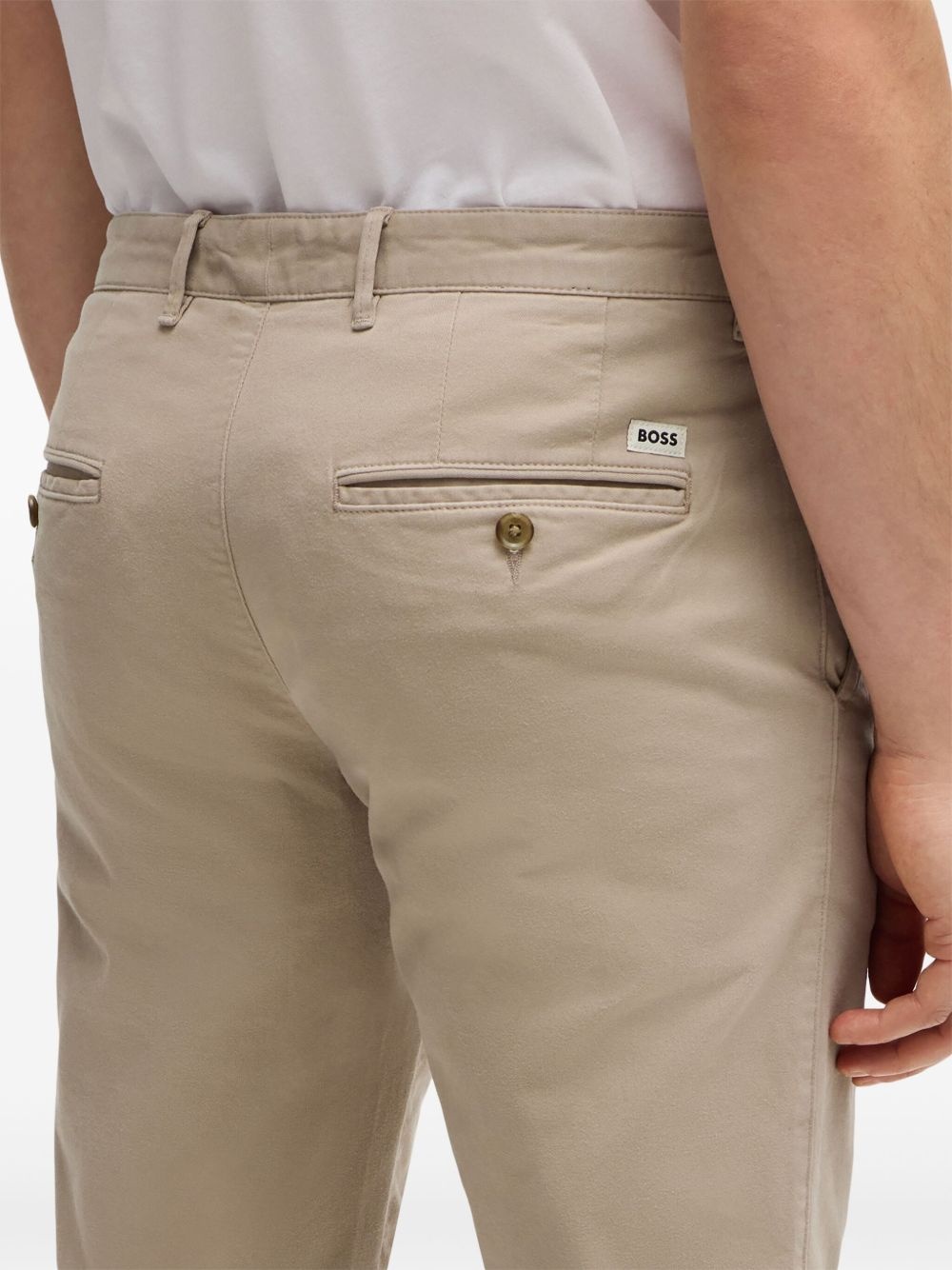 mid-rise straight-leg chinos - 5