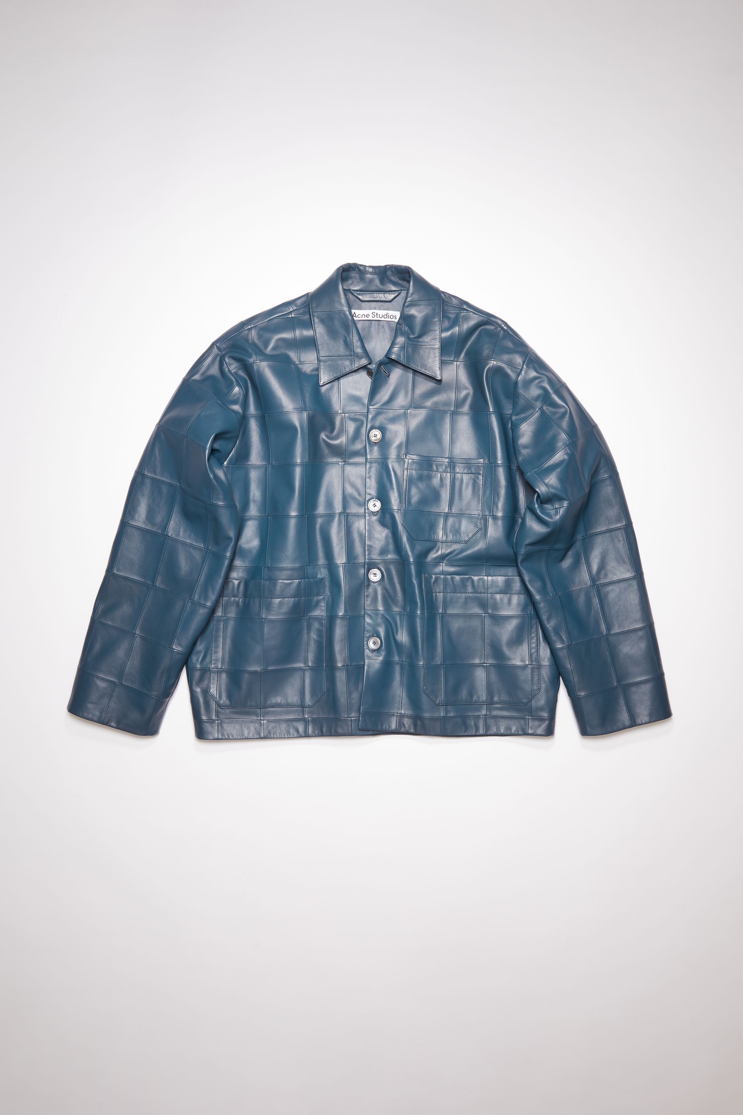 Leather jacket - Mid blue - 5