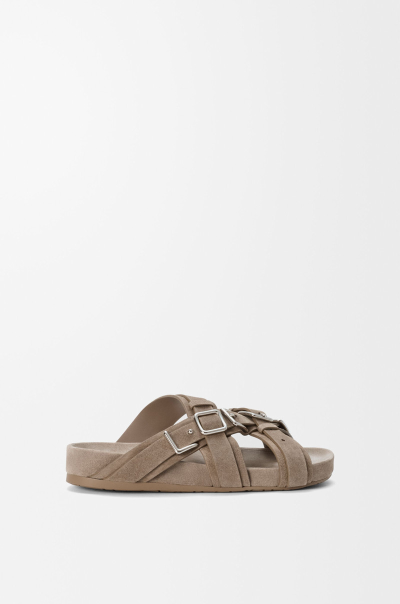 Type Fussbett sandal in suede calfskin 1