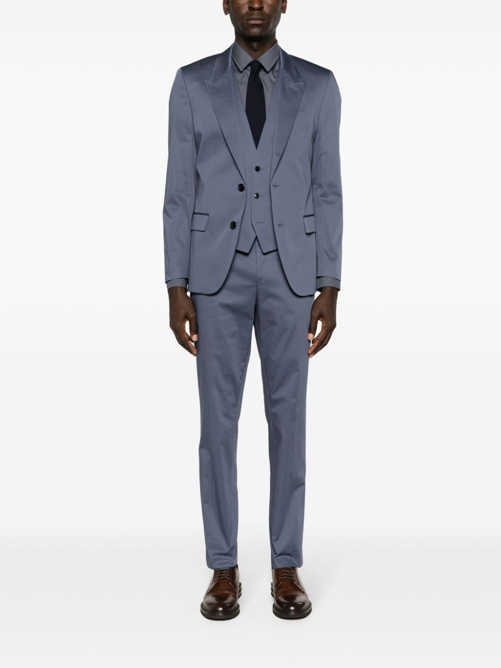 single-breasted three-piece suit - 2