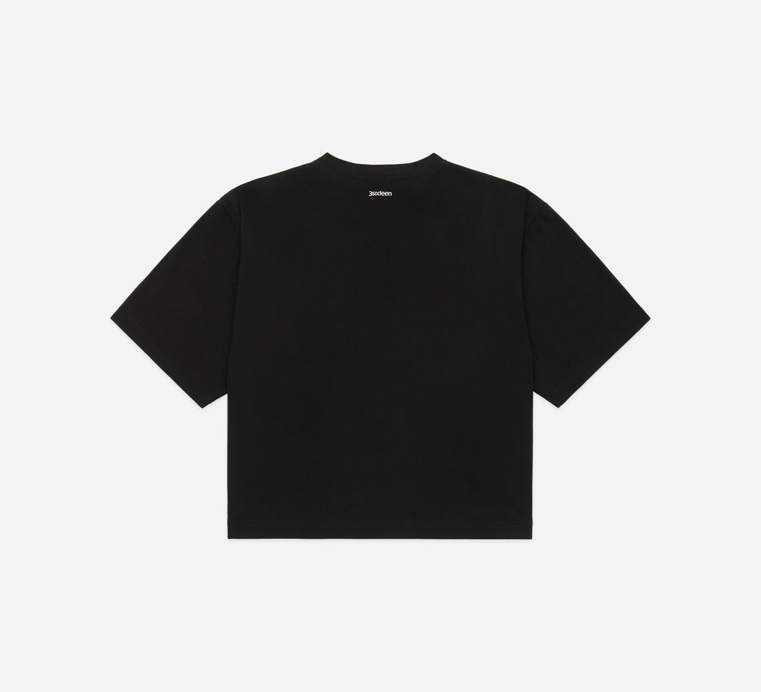 Cropped Training Tee - Black - 2