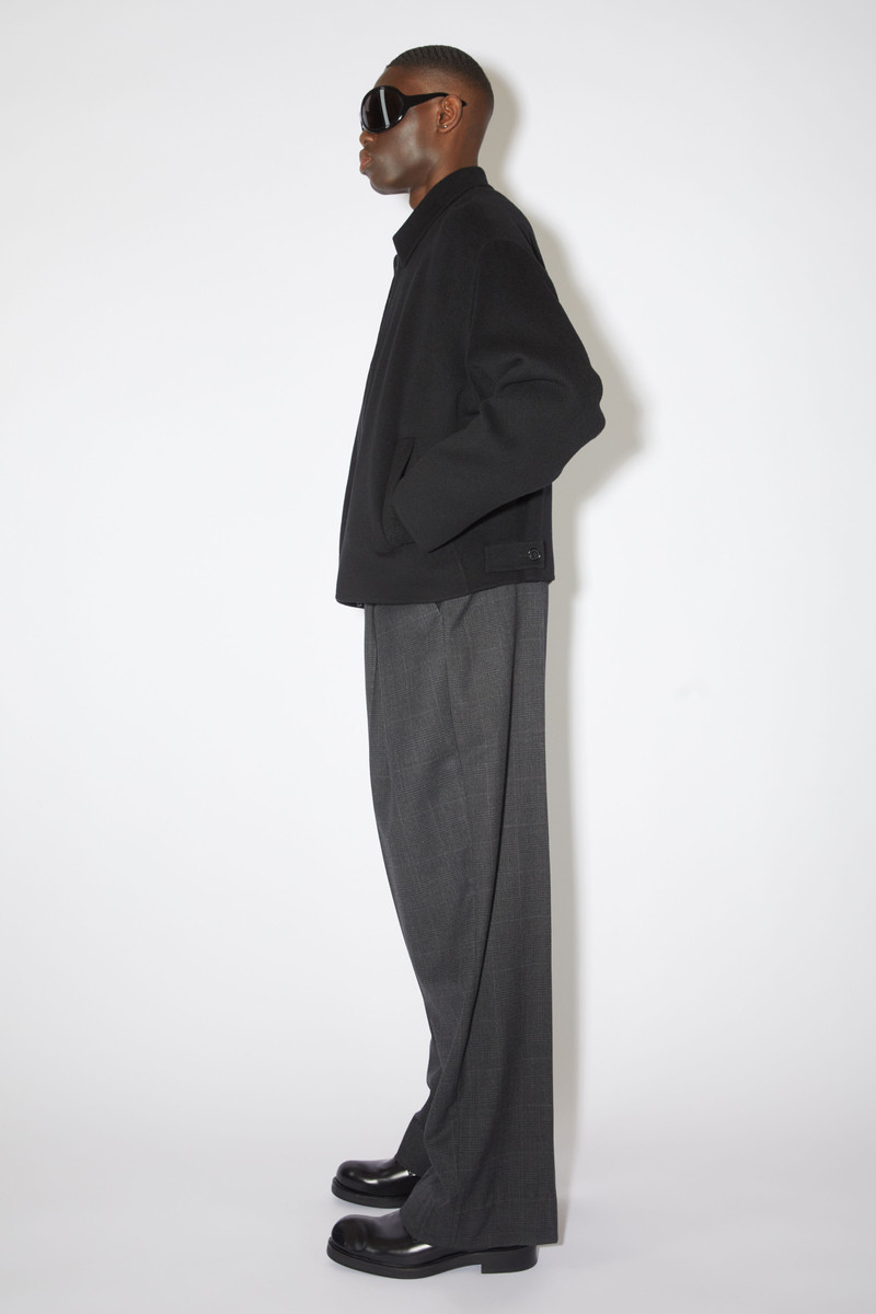Wool zipper jacket - Black 4