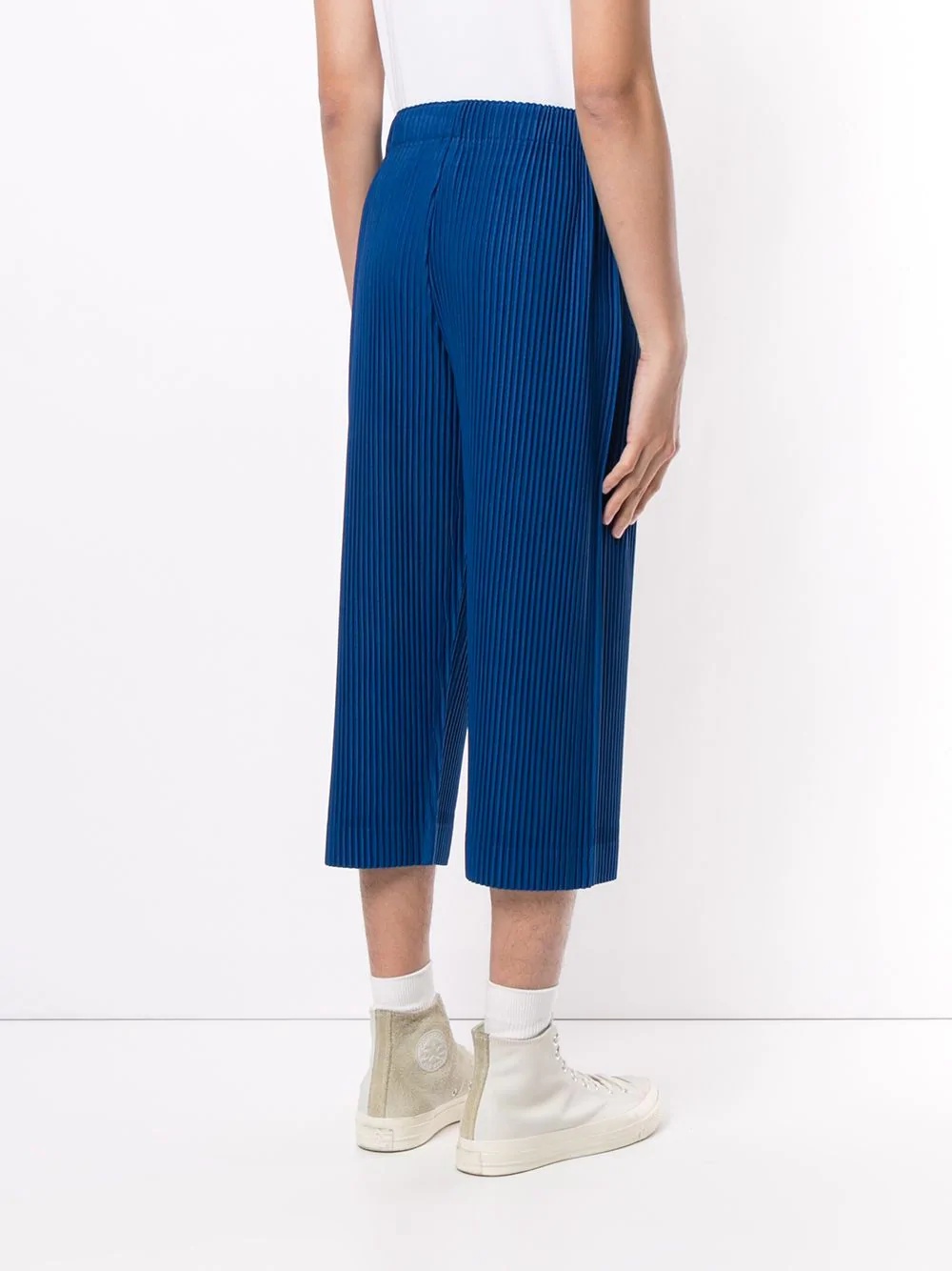 pleated cropped trousers - 4