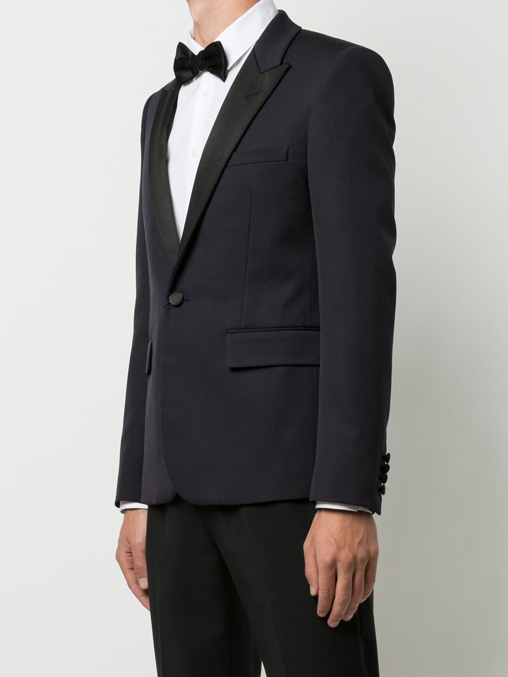 peak lapel tuxedo jacket - 3