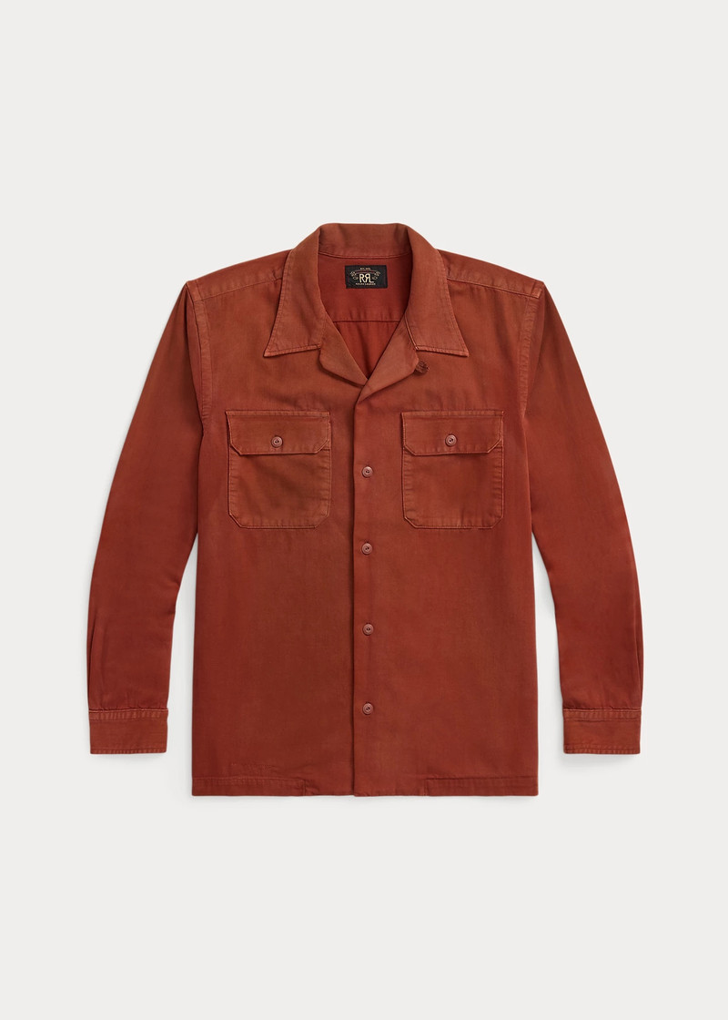 Garment-Dyed Twill Camp Shirt 1