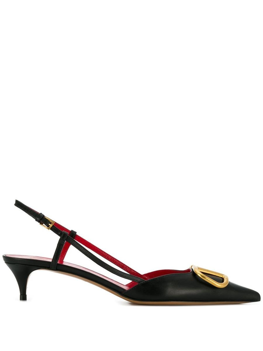 VALENTINO GARAVANI VLOGO SIGNATURE LEATHER PUMPS - 1