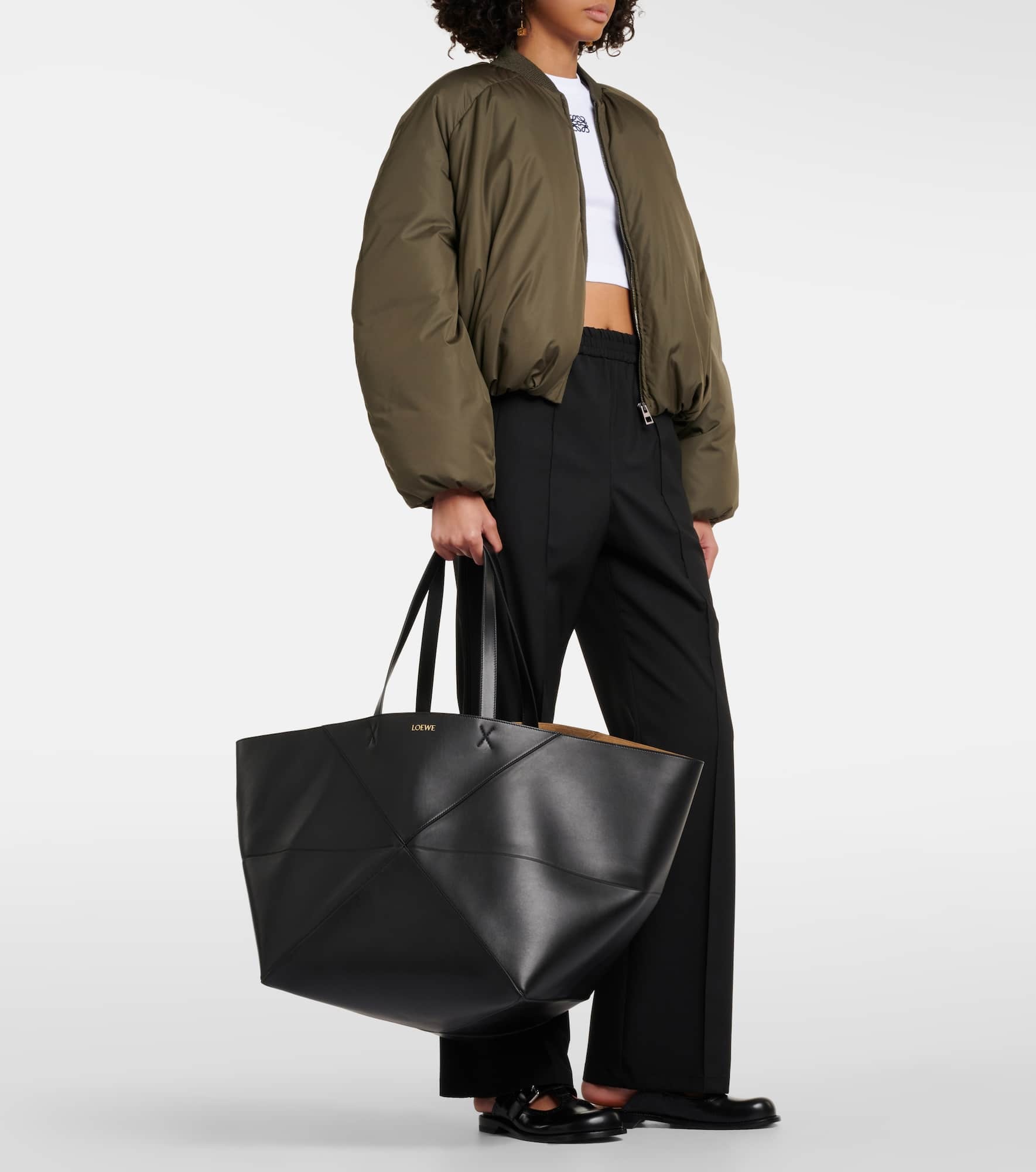 Puzzle Fold XL leather tote bag - 5