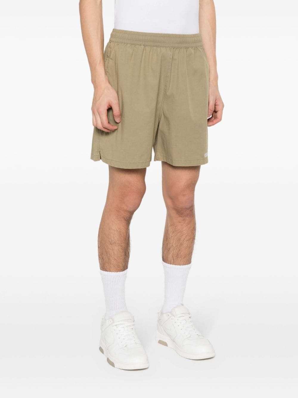 embroidered-logo track shorts - 3