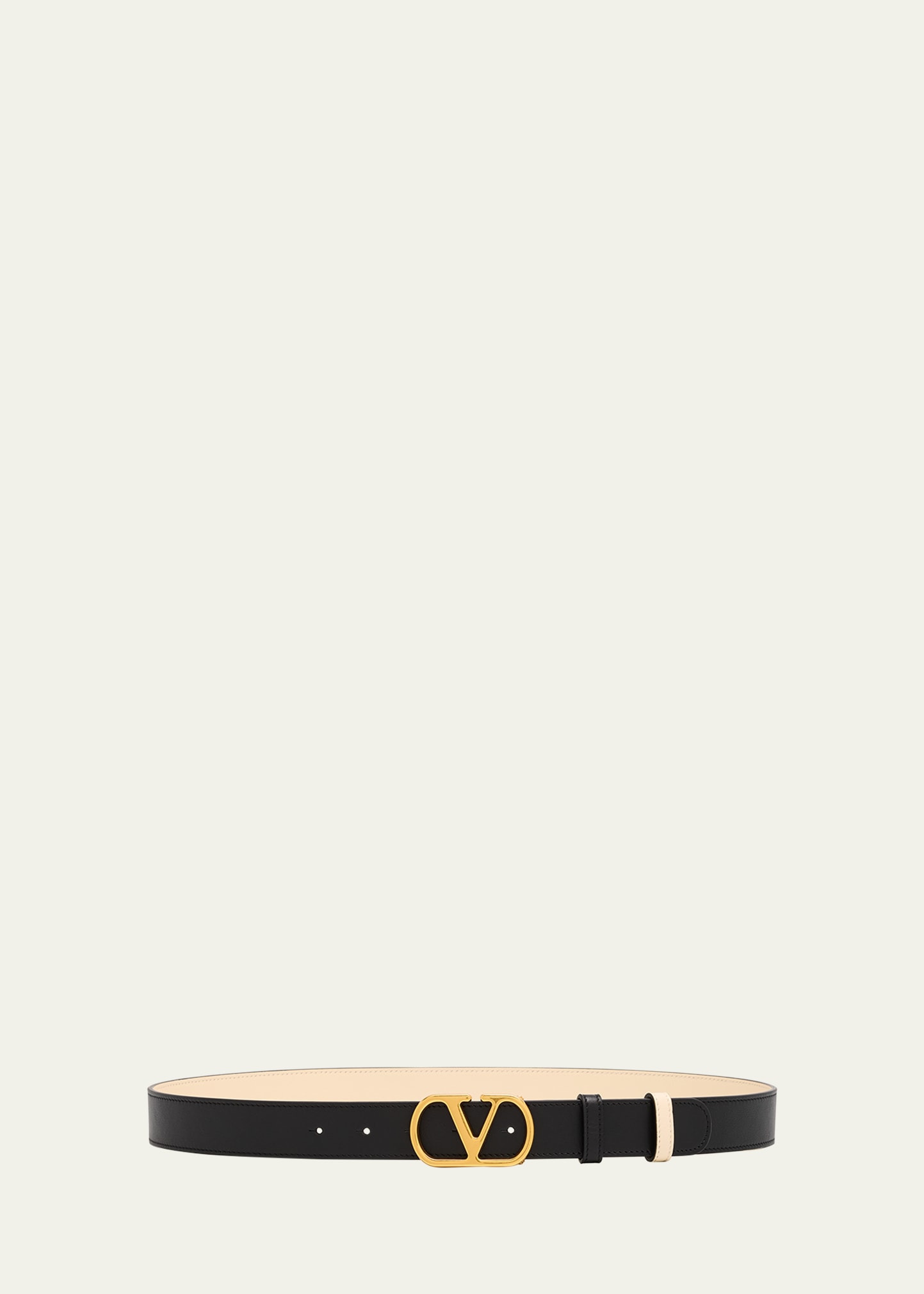 VLogo Signature Reversible Leather Belt - 1