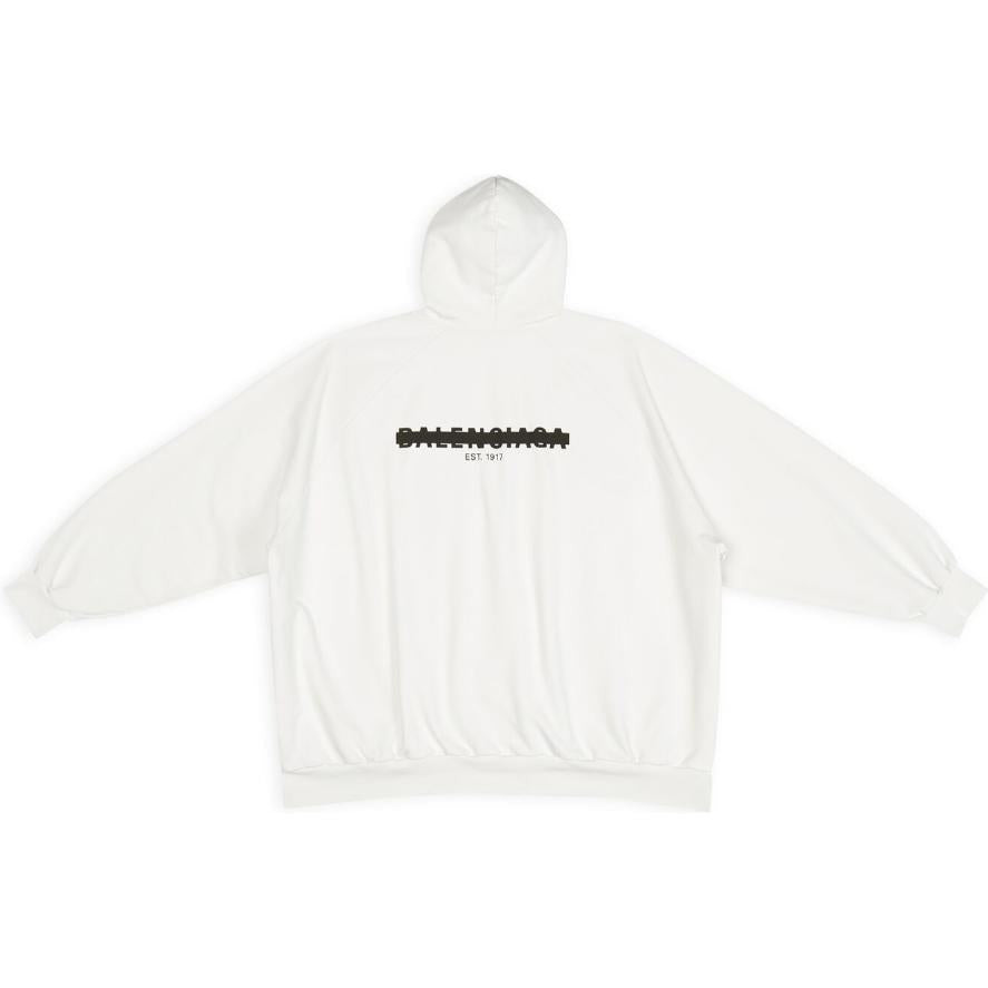 Balenciaga Strike 1917 Oversized Hoodie 'White' 697879TMVH29800 - 2