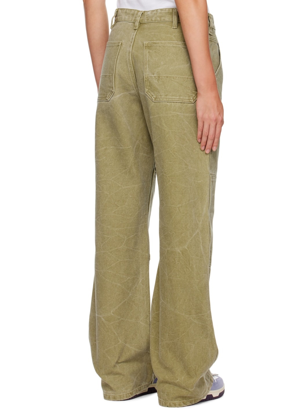 Acne Studios Khaki Faded Trousers, ssense