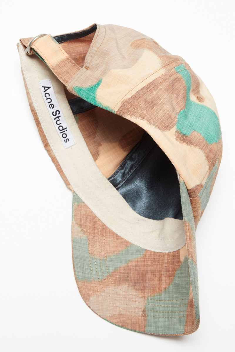 Printed cap - Orange/green 3