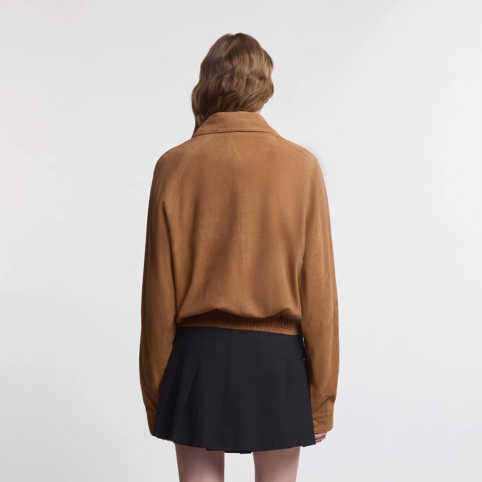 Bomber jacket in suede - 5
