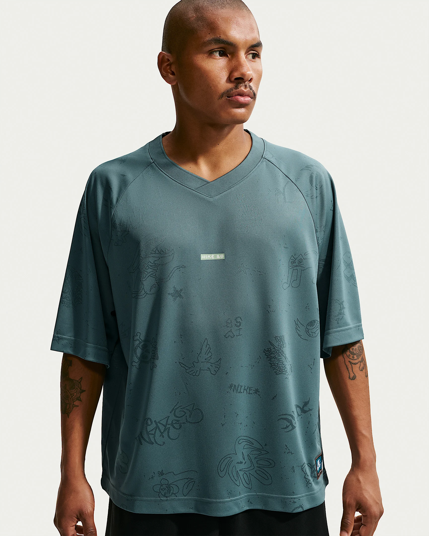 Nike SB Jacquard Skate Jersey Top - 1