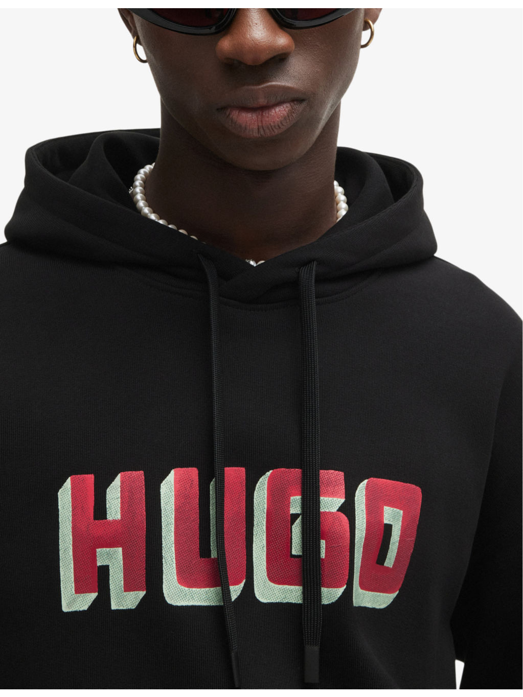 Logo-print relaxed-fit cotton hoody - 5