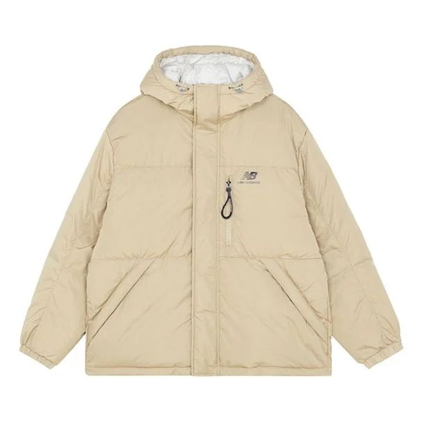 New Balance Warm Down Jacket 'Beige White' AMJ13333-HNA - 1