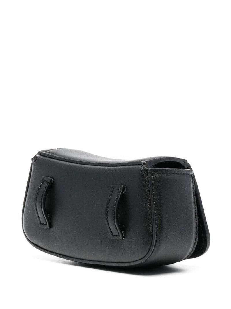 S logo plaque curved belt bag - 3