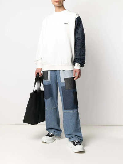 Ambush panelled cotton sweatshirt outlook