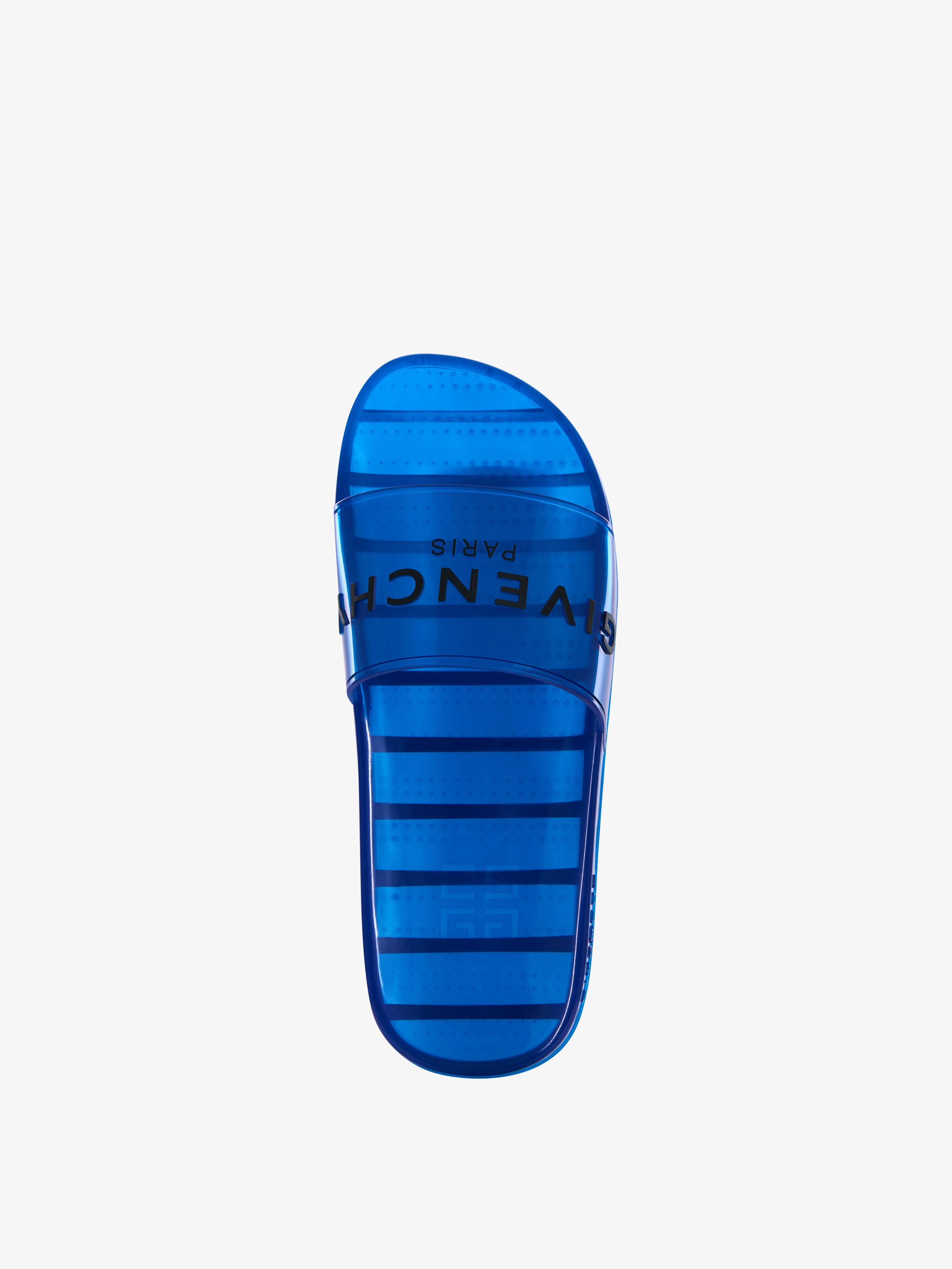 GIVENCHY PARIS FLAT SANDALS IN TRANSPARENT RUBBER - 4