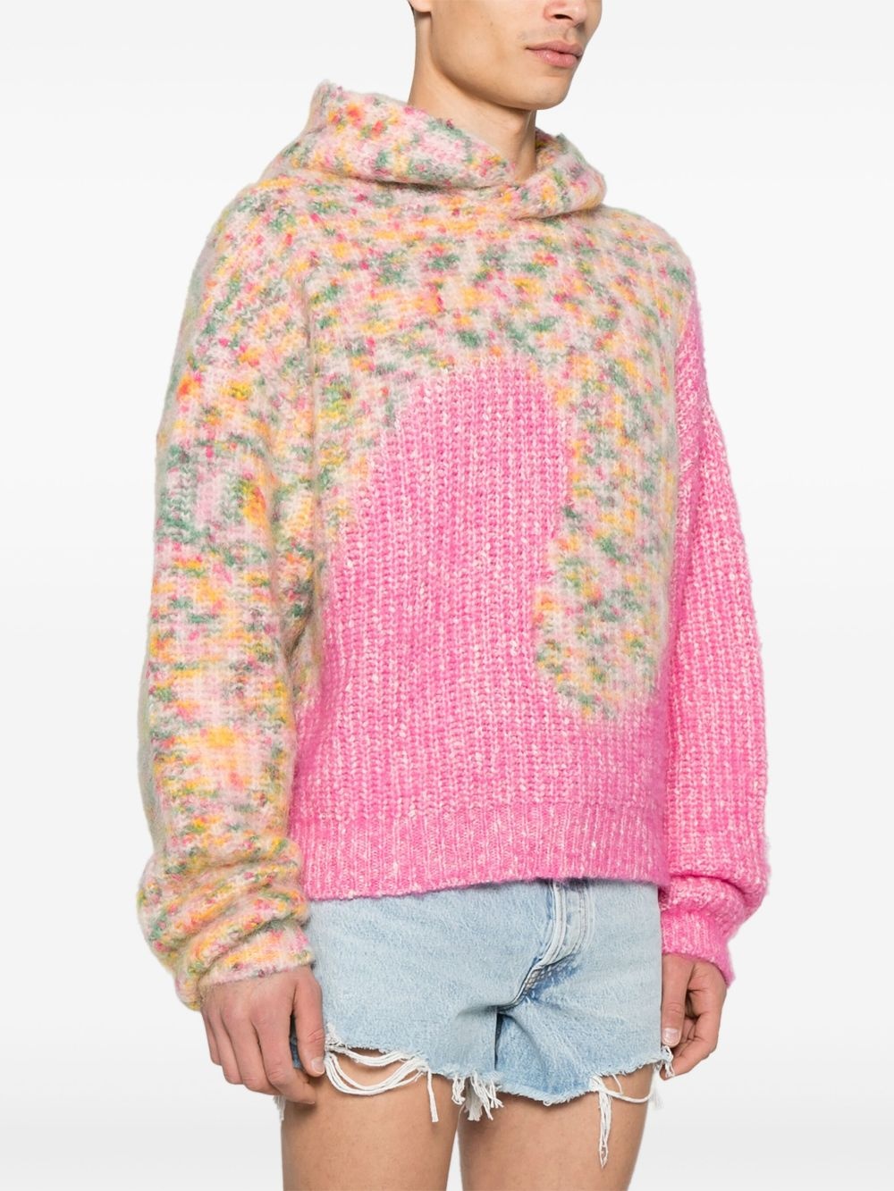 knitted hoodie - 3