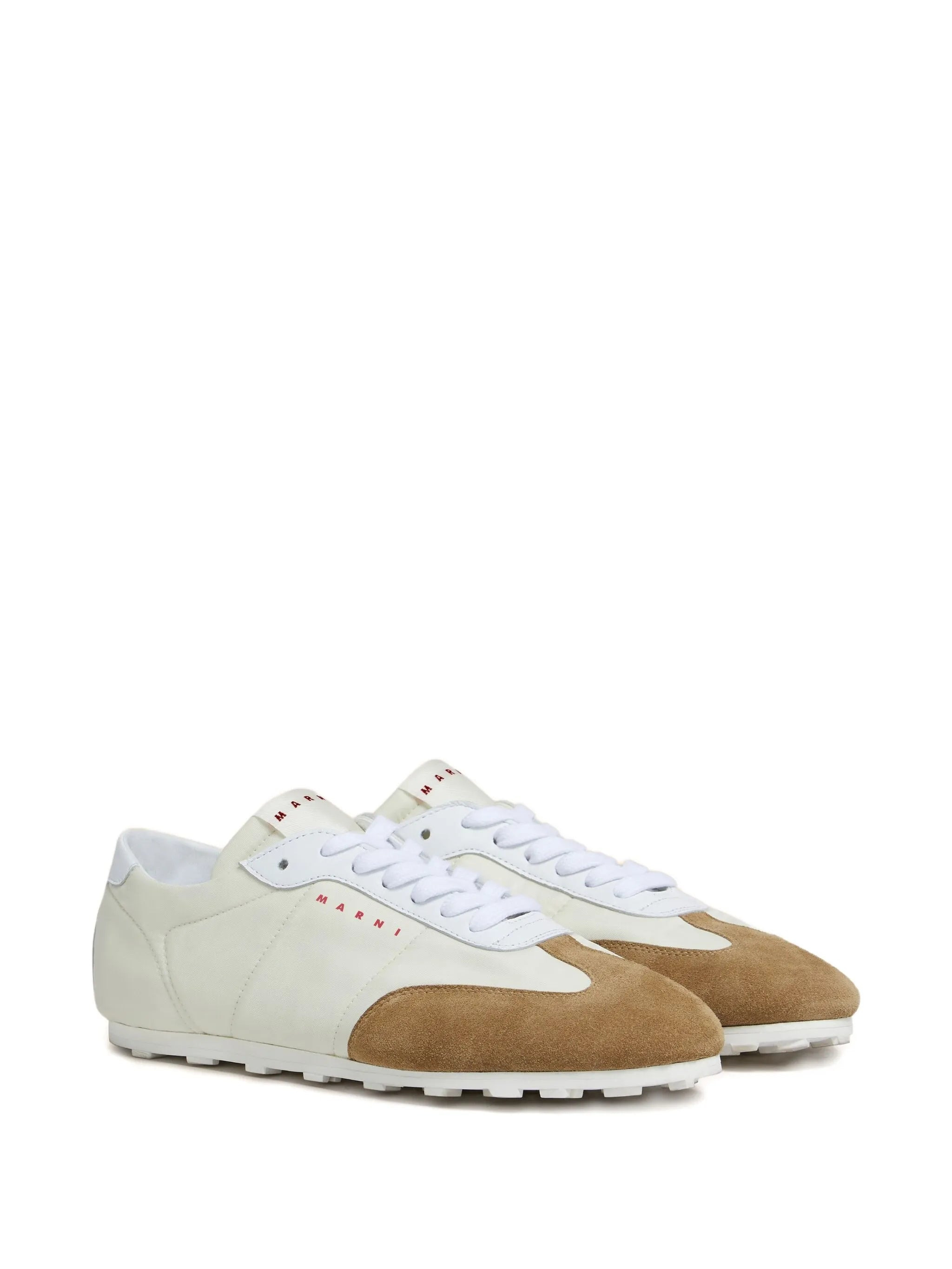 Marni Softy Soccer Suede-detail Leather Sneakers - 4