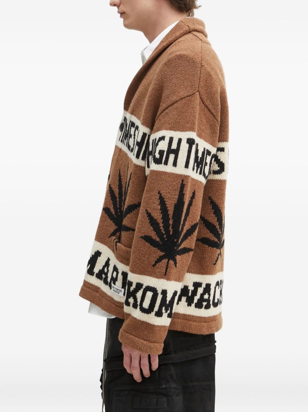 intarsia-knit cardigan - 3
