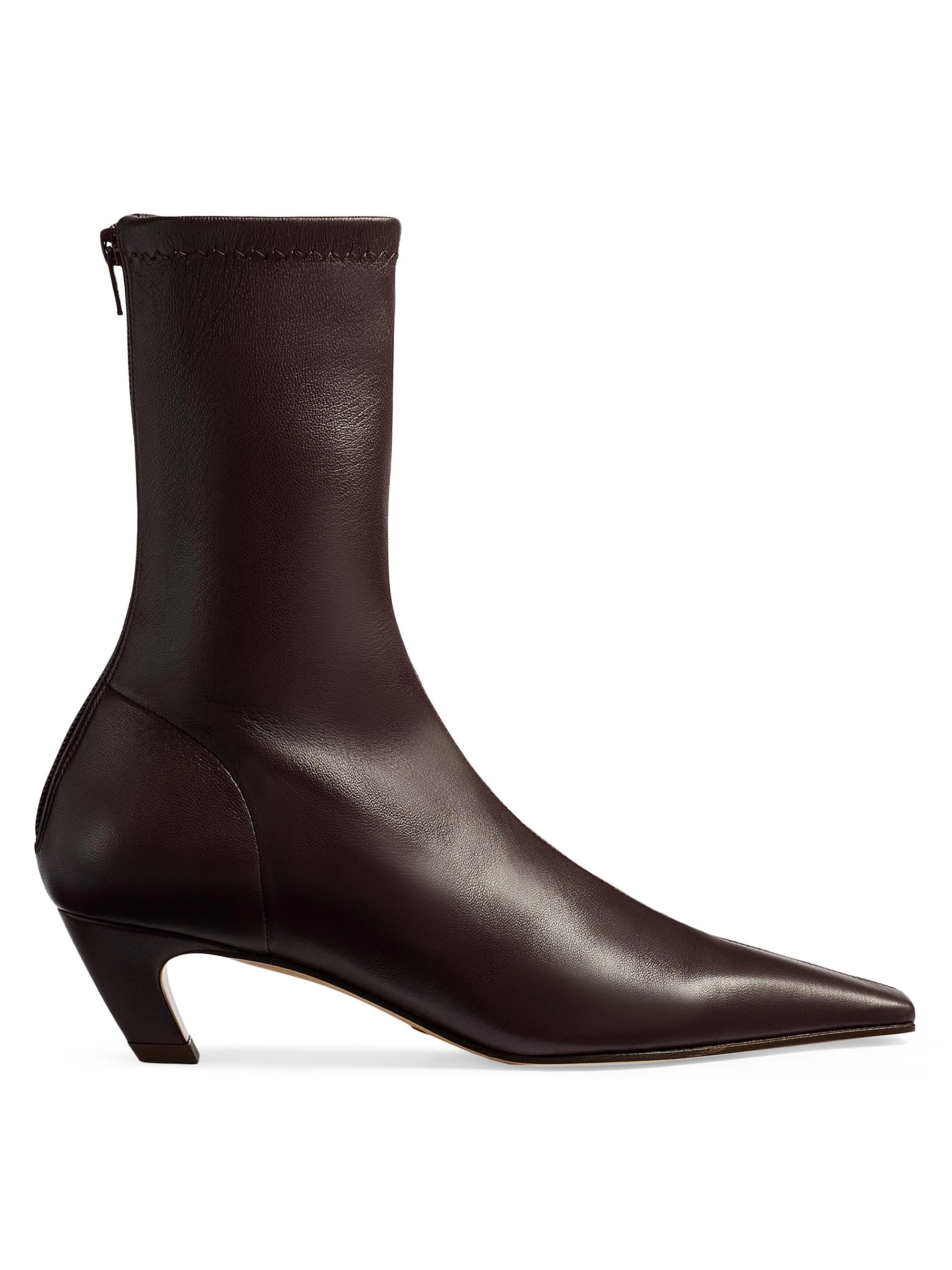 Women's Arizona 40MM Nappa Leather Ankle Boots - Bordeaux - 1