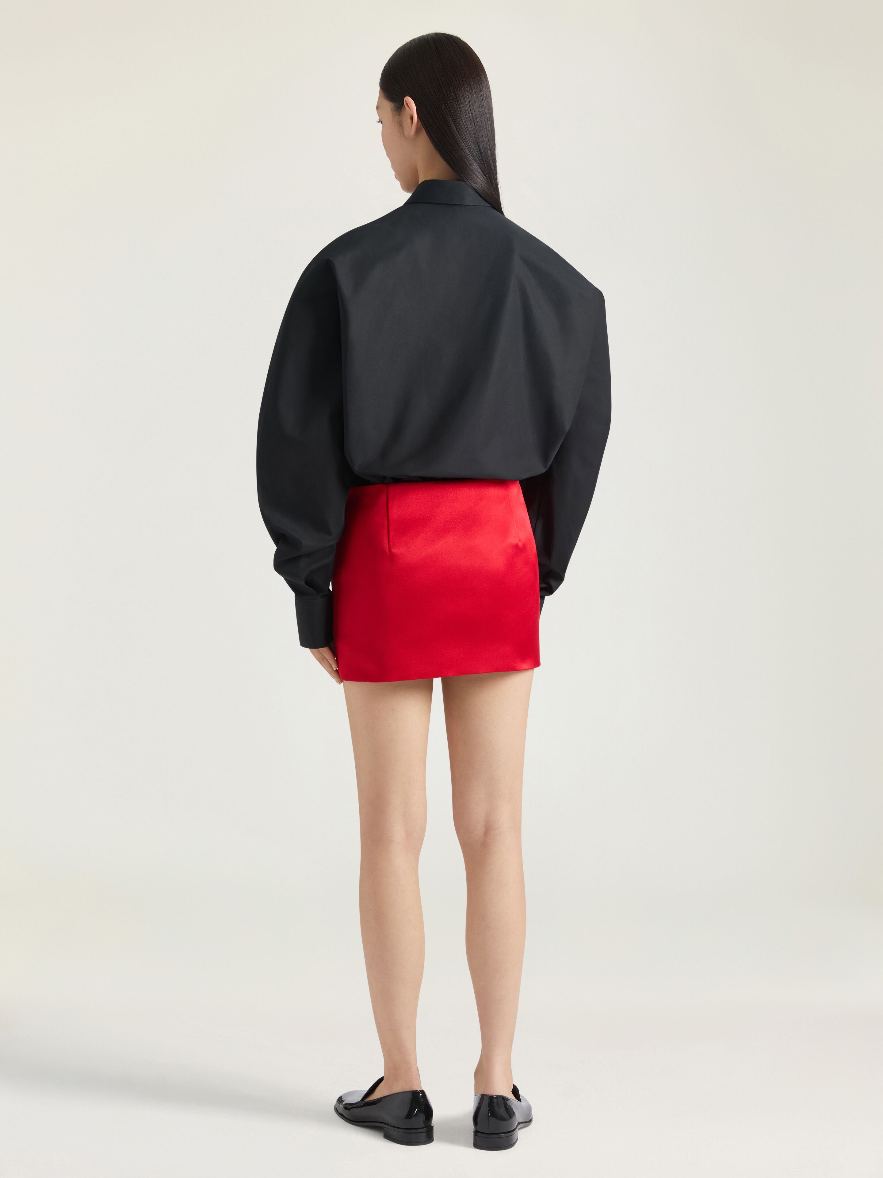 MINI SKIRT IN SATIN - 3