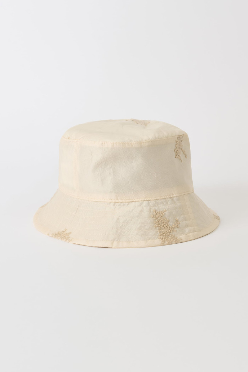 Bucket Hat Ivory Bloom Ethereal Veil 3