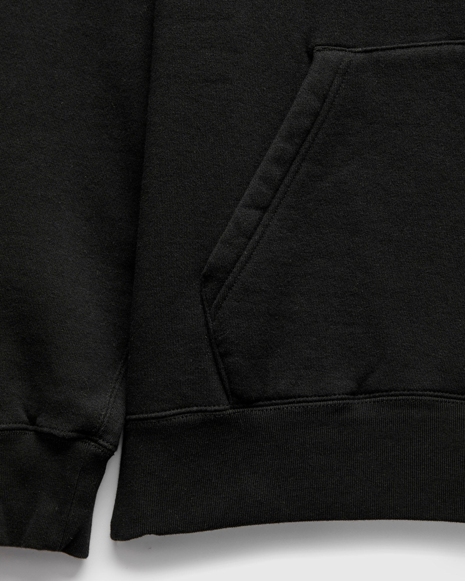 Azuma-Knit Fleece Pullover Hoodie in Black - 4