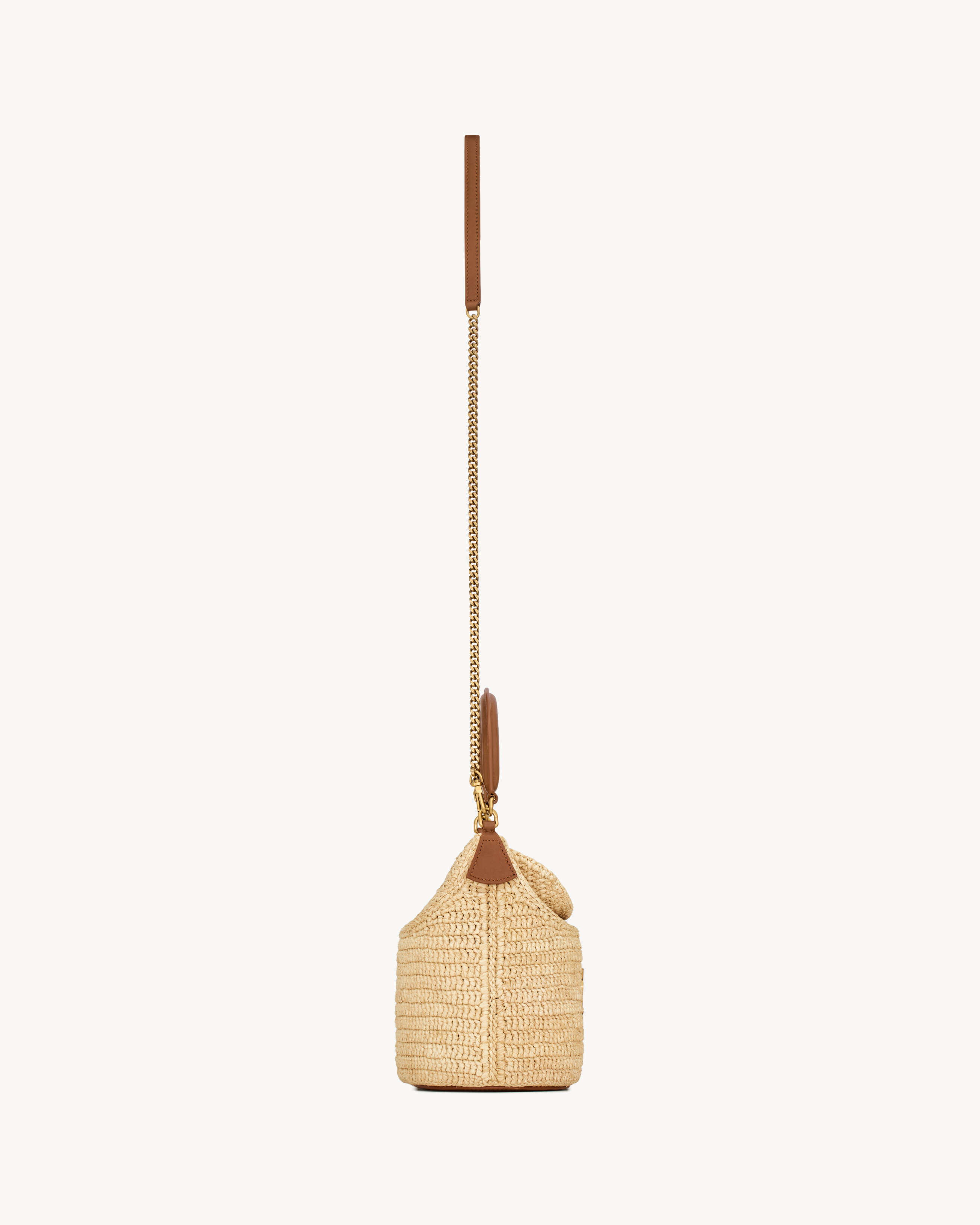 GABY BUCKET BAG IN RAFFIA - 4