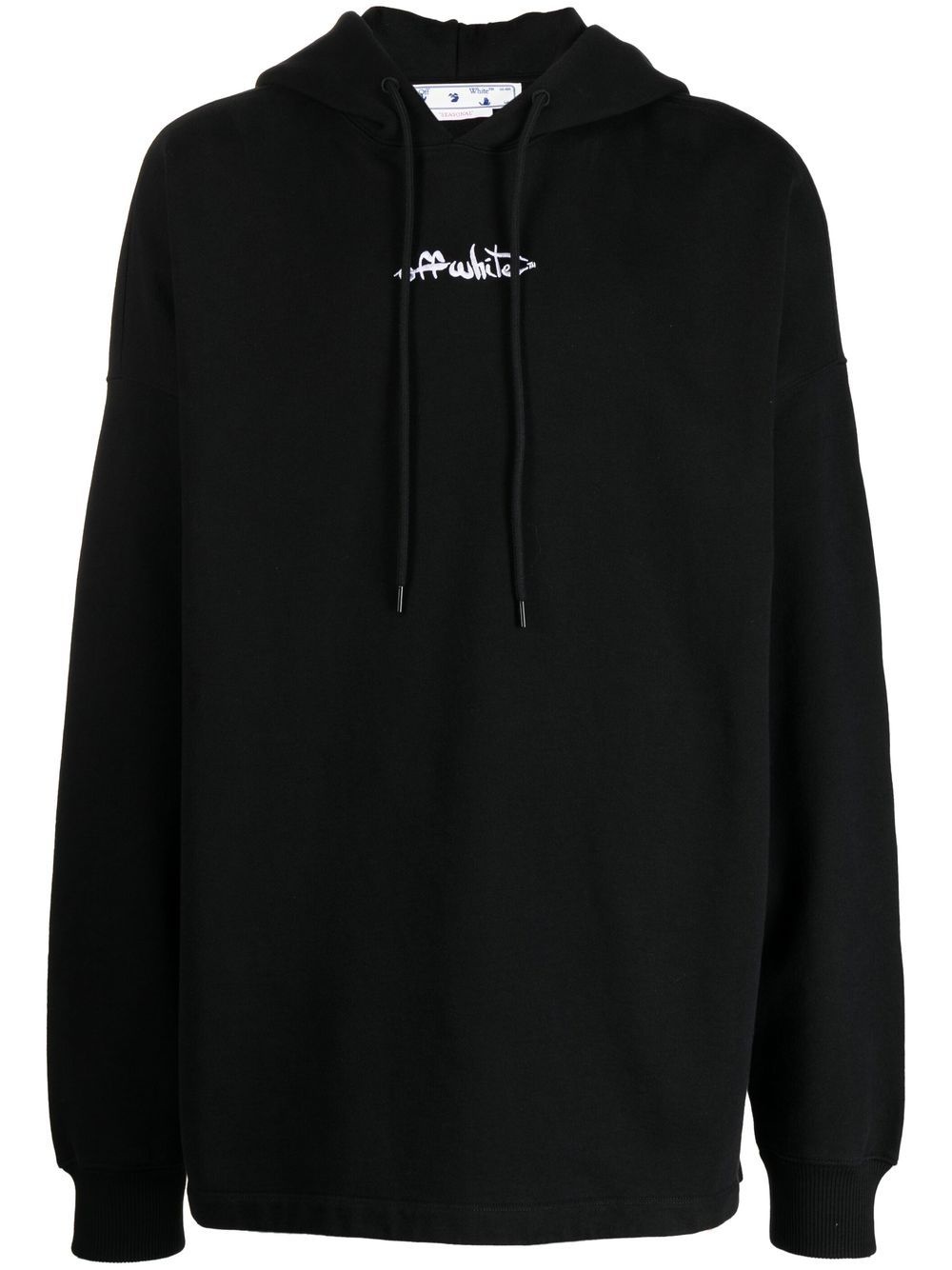 embroidered logo hoodie - 1