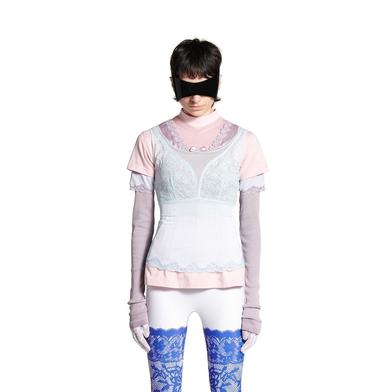 Women's Layered Top in Multicolored 5