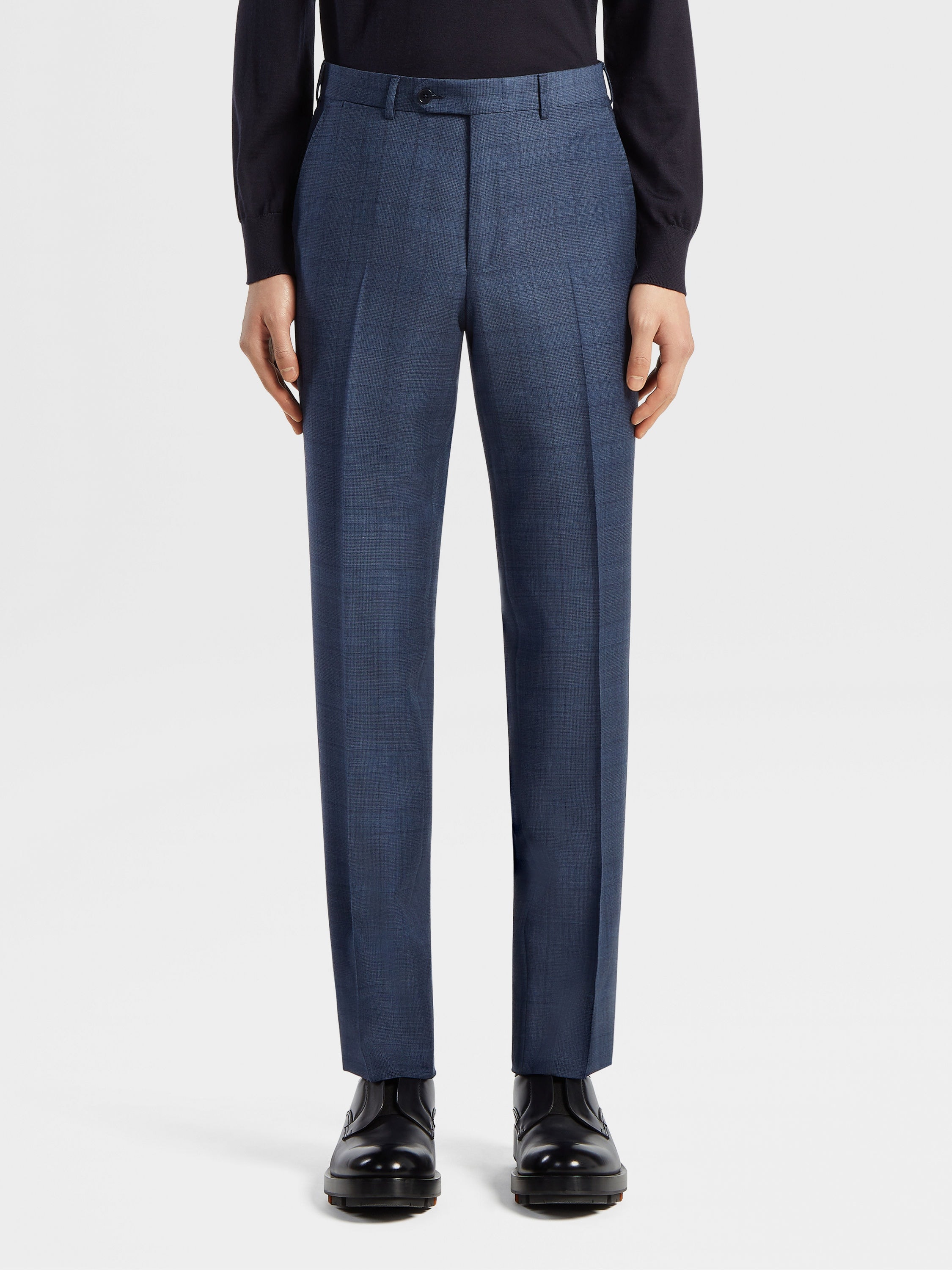 AVIO BLUE TROFEO™ WOOL SUIT - 5