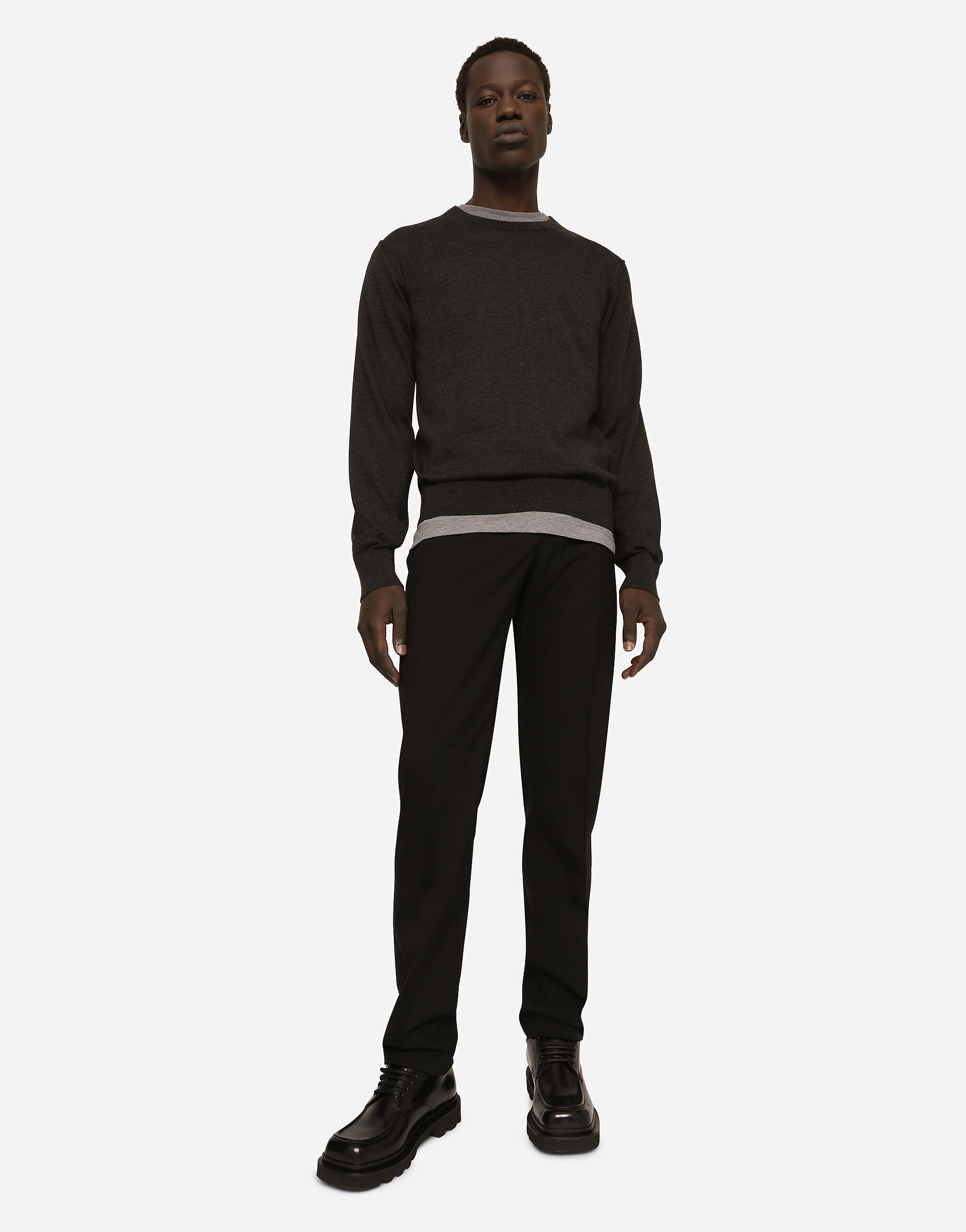 Crewneck sweater in cashmere - 5