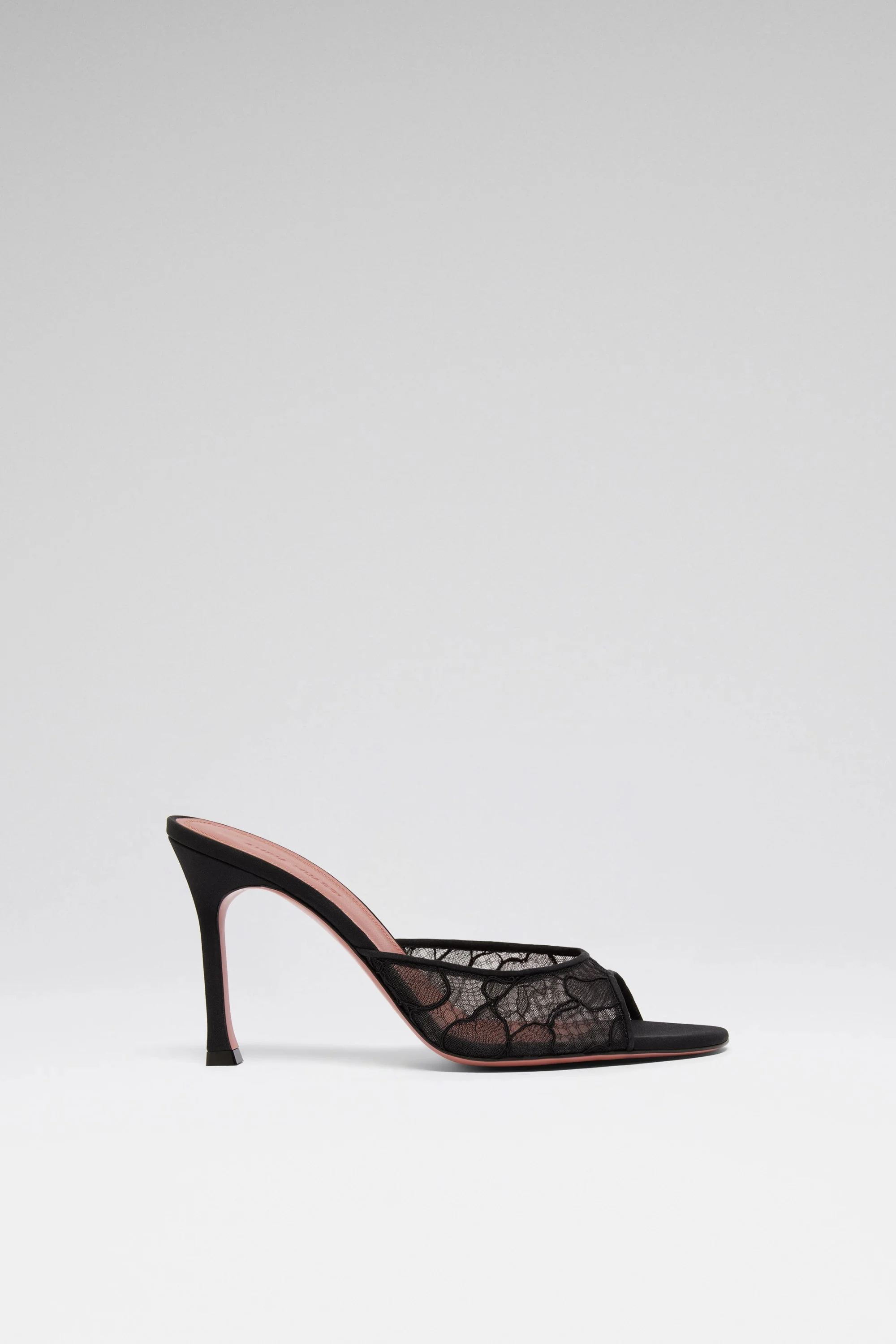 ALEXA LACE SLIPPER 95 BLACK LACE - 1