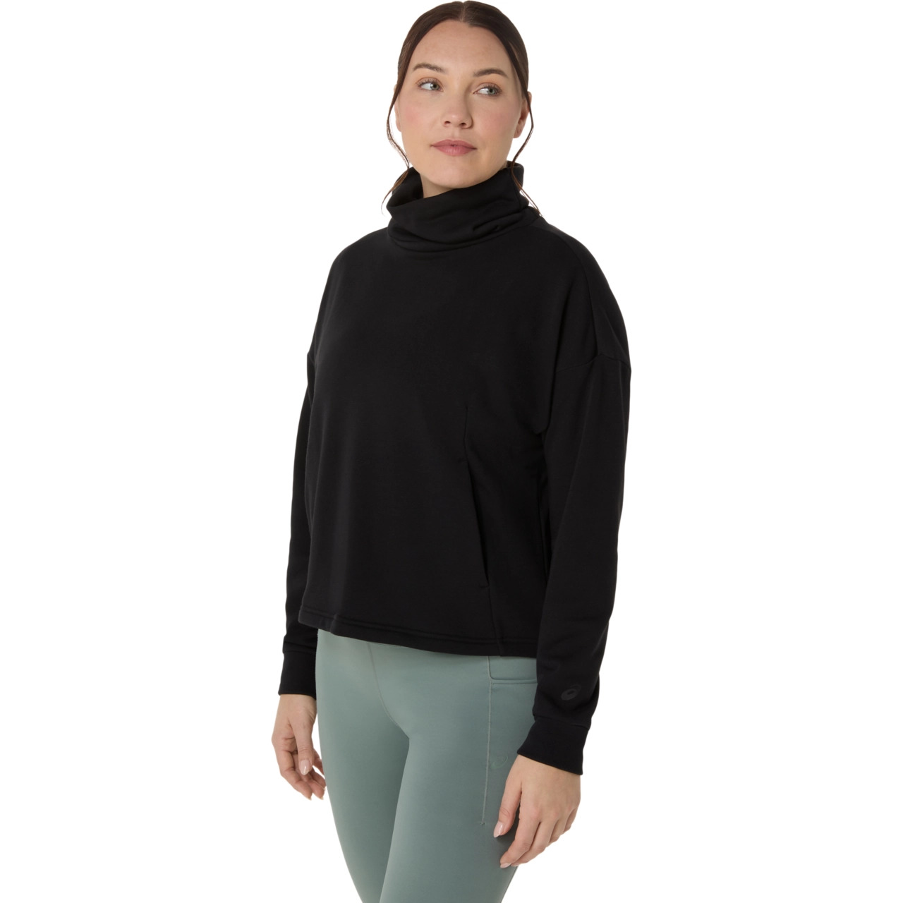 NAGINO FRENCH TERRY HIGH NECK TOP - 3