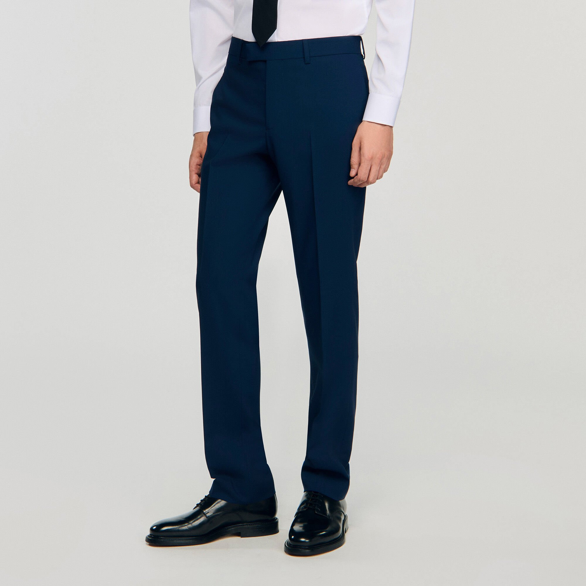 WOOL SUIT TROUSERS - 4
