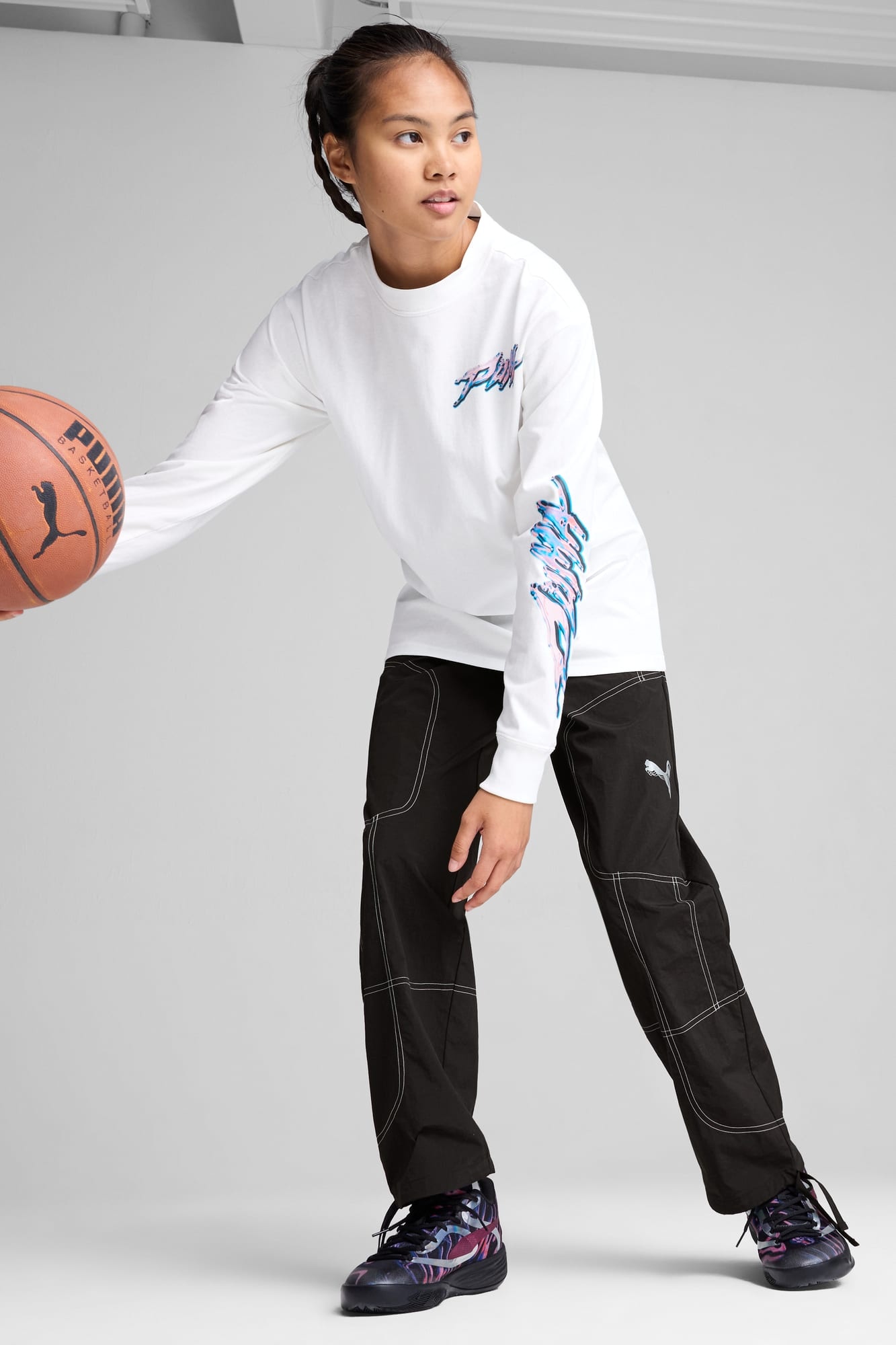 Cherry On Top Women's Long Sleeve Basketball Tee - 5