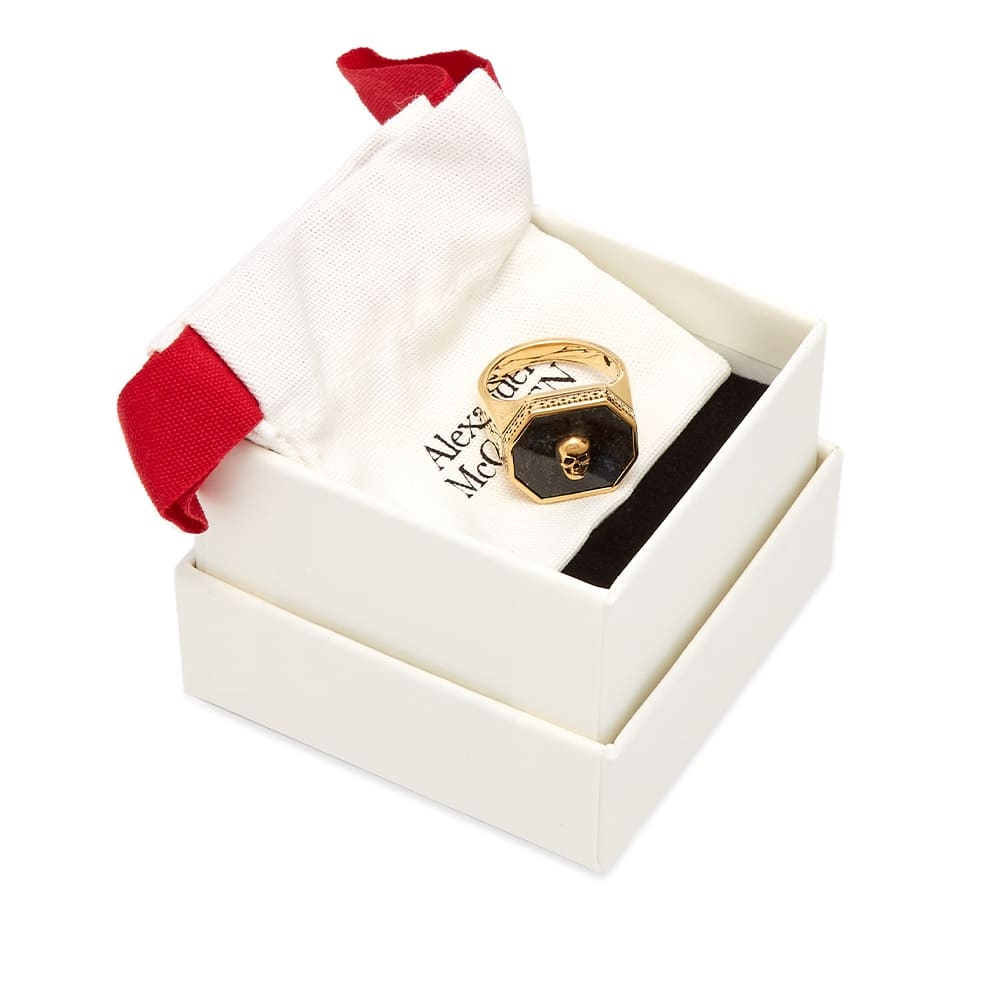 Alexander McQueen Skull Signet Ring - 4