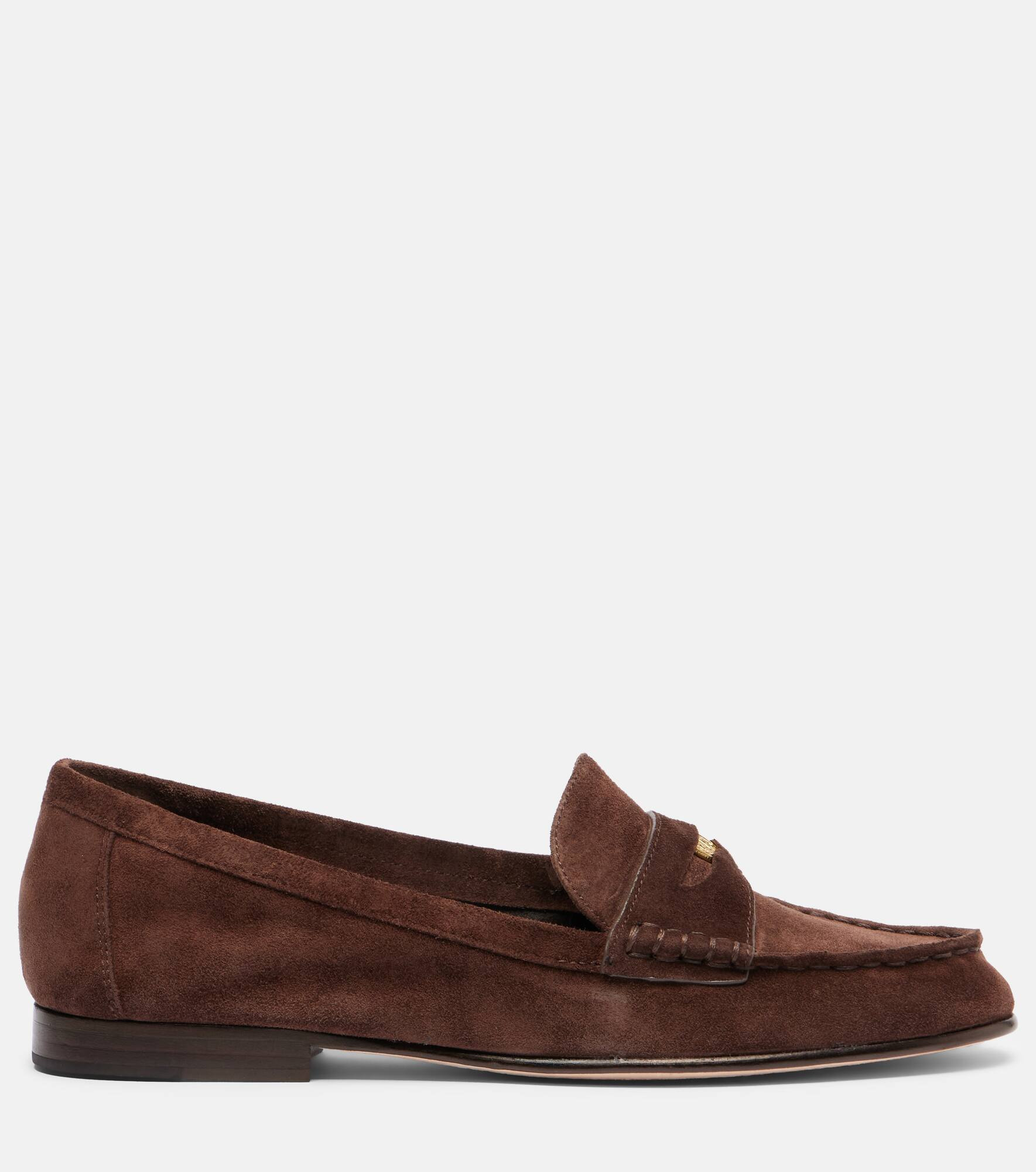 Suede penny loafers - 4