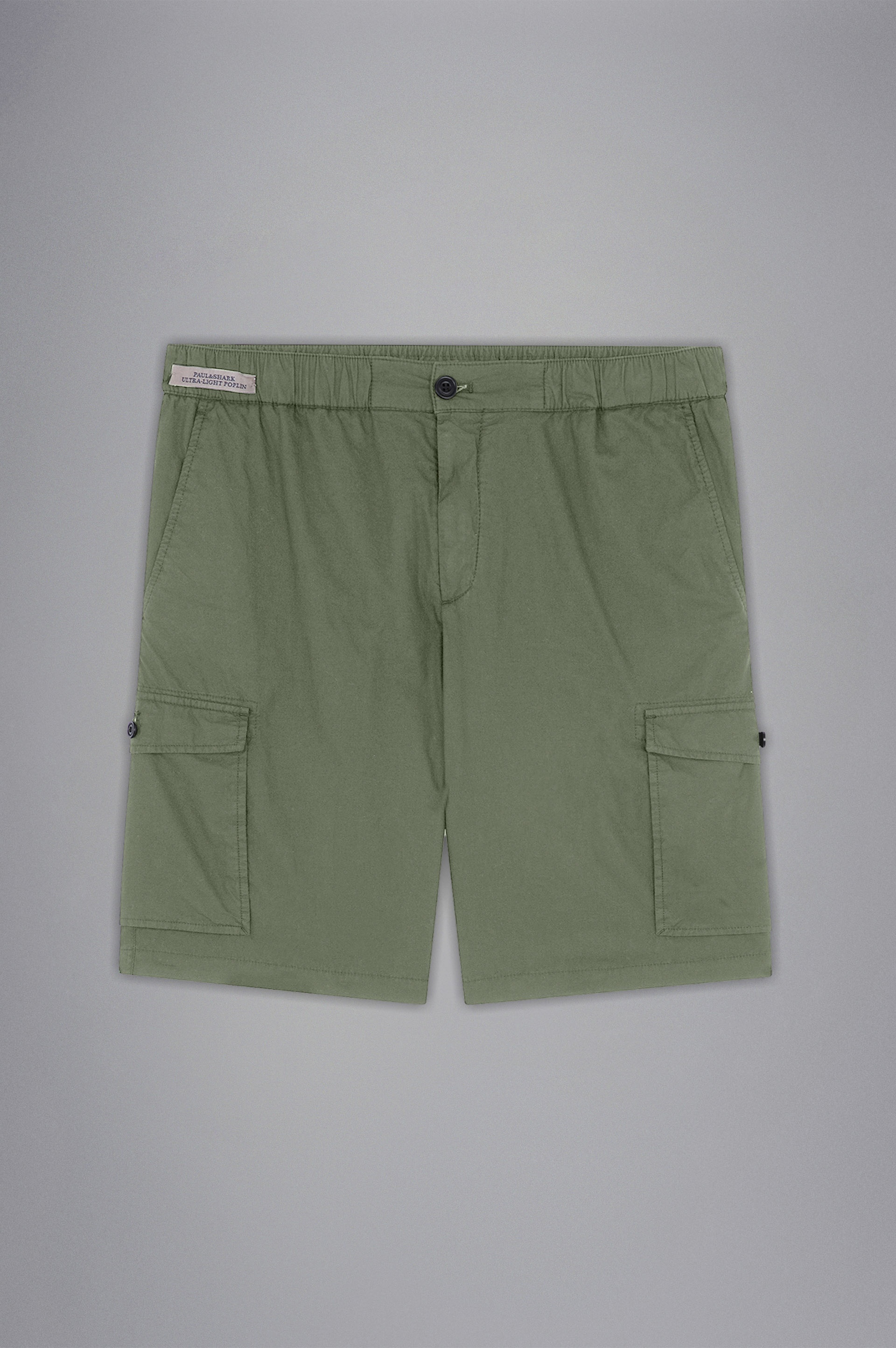 ULTRA-LIGHT POPLIN COTTON CARGO SHORTS - 1