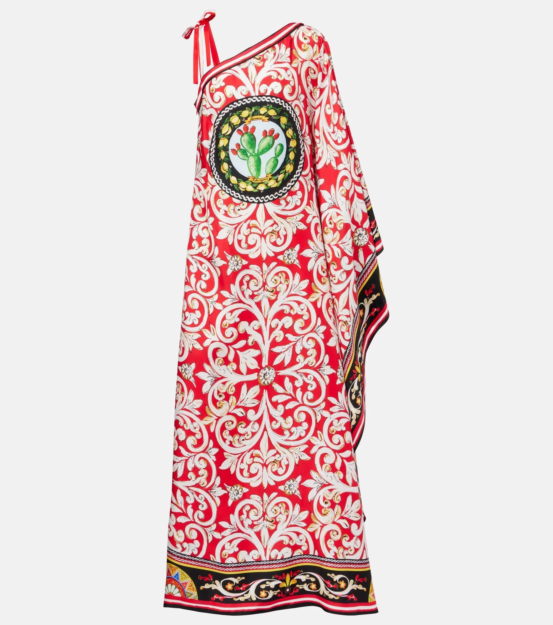Taormina printed silk kaftan - 1