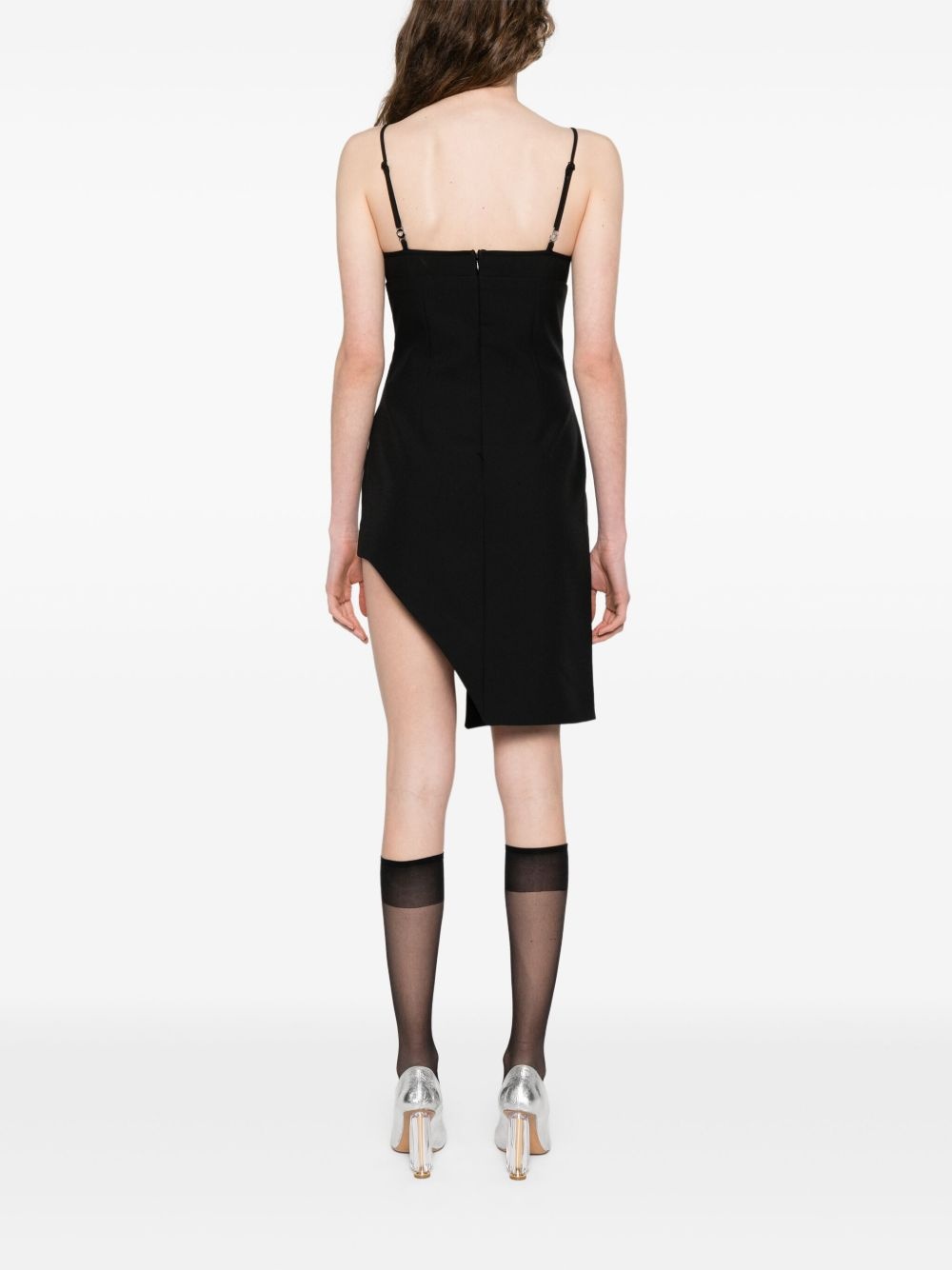 asymmetric mini dress - 4